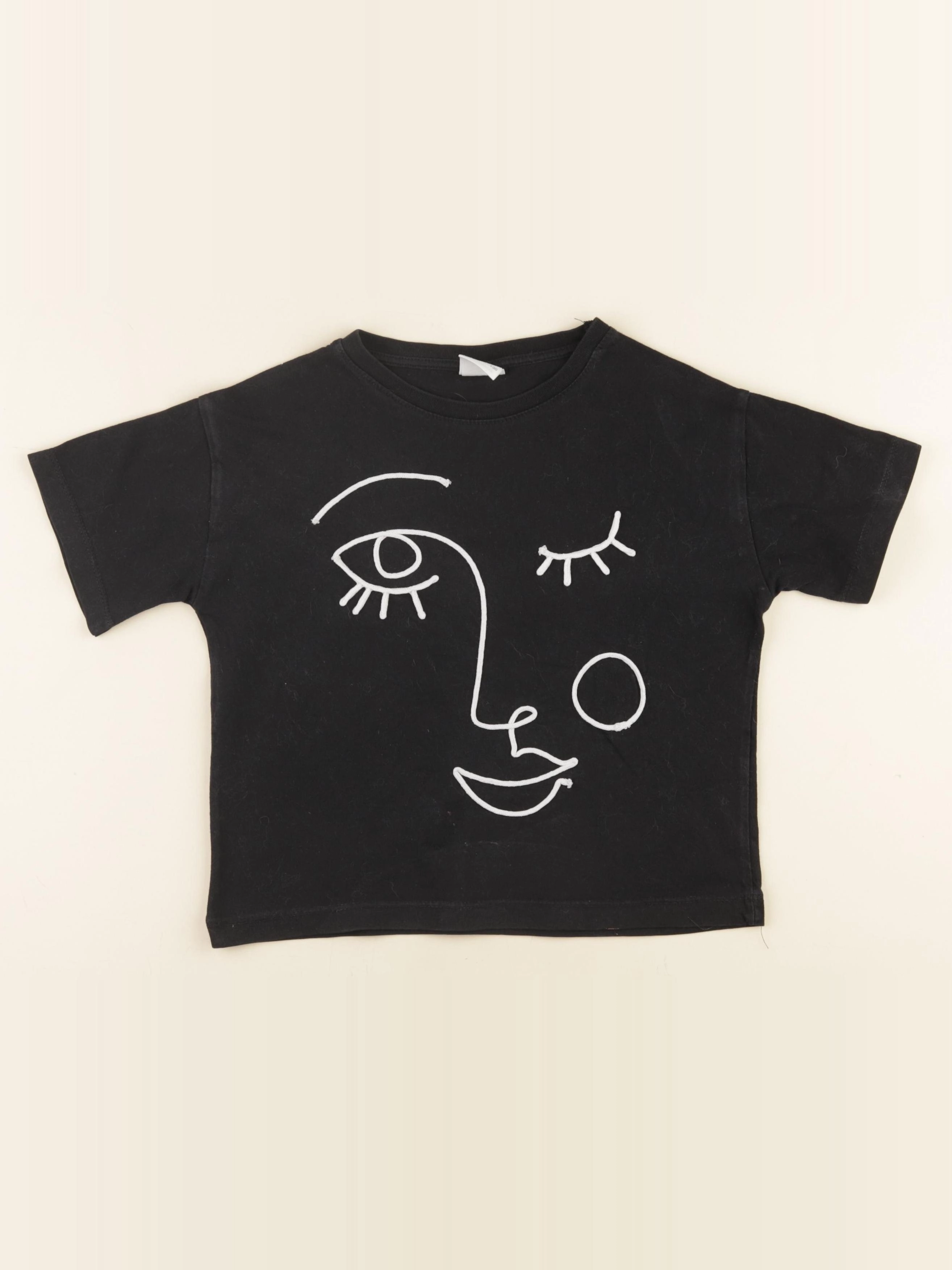 Zara - tee-shirt noir - 8/9 ans