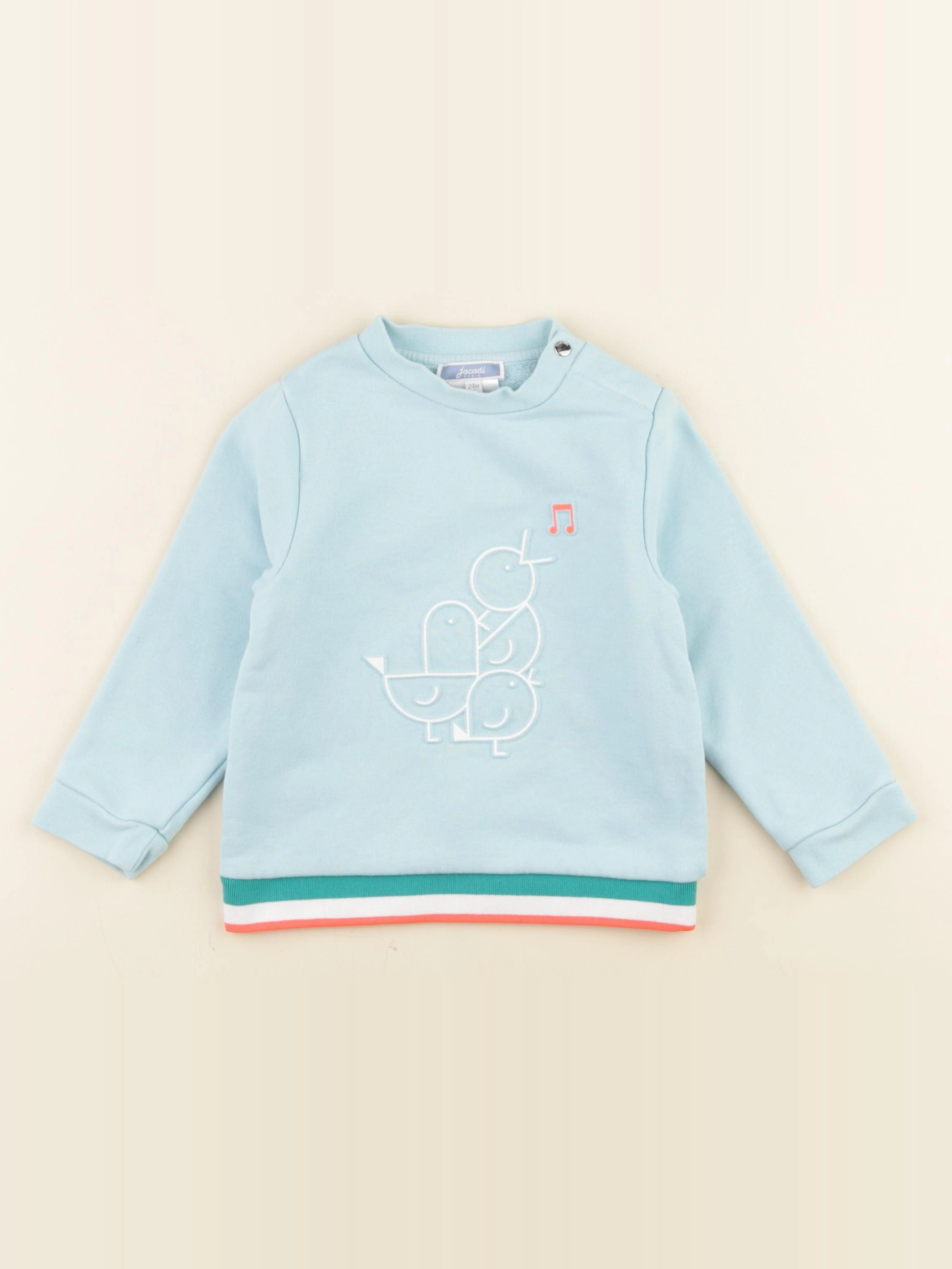 Jacadi - sweat bleu - 24 mois