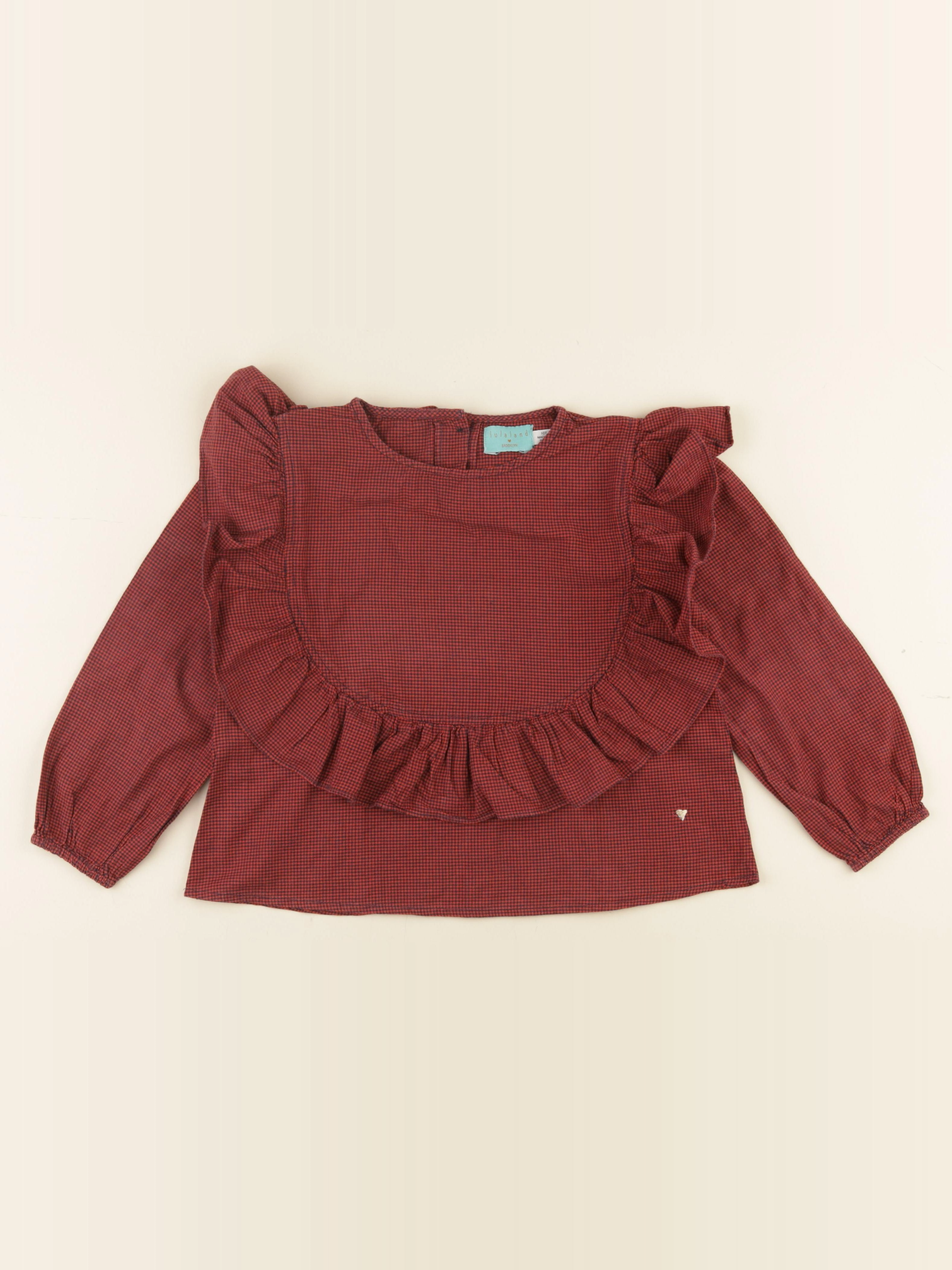 Lulaland - blouse rouge - 10 ans