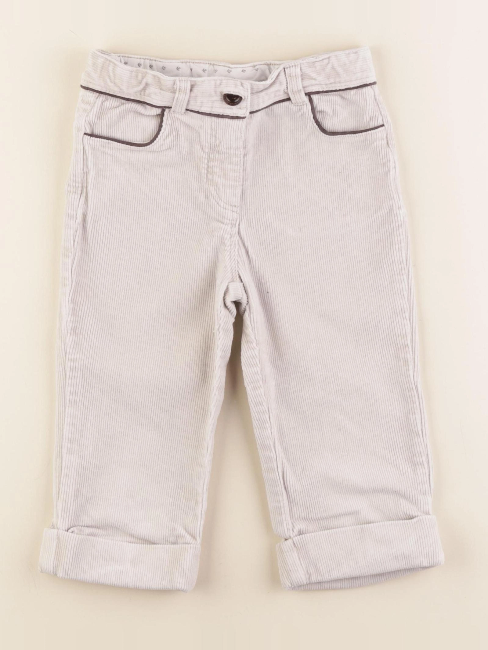 Jacadi - pantacourt beige, blanc - 6 ans