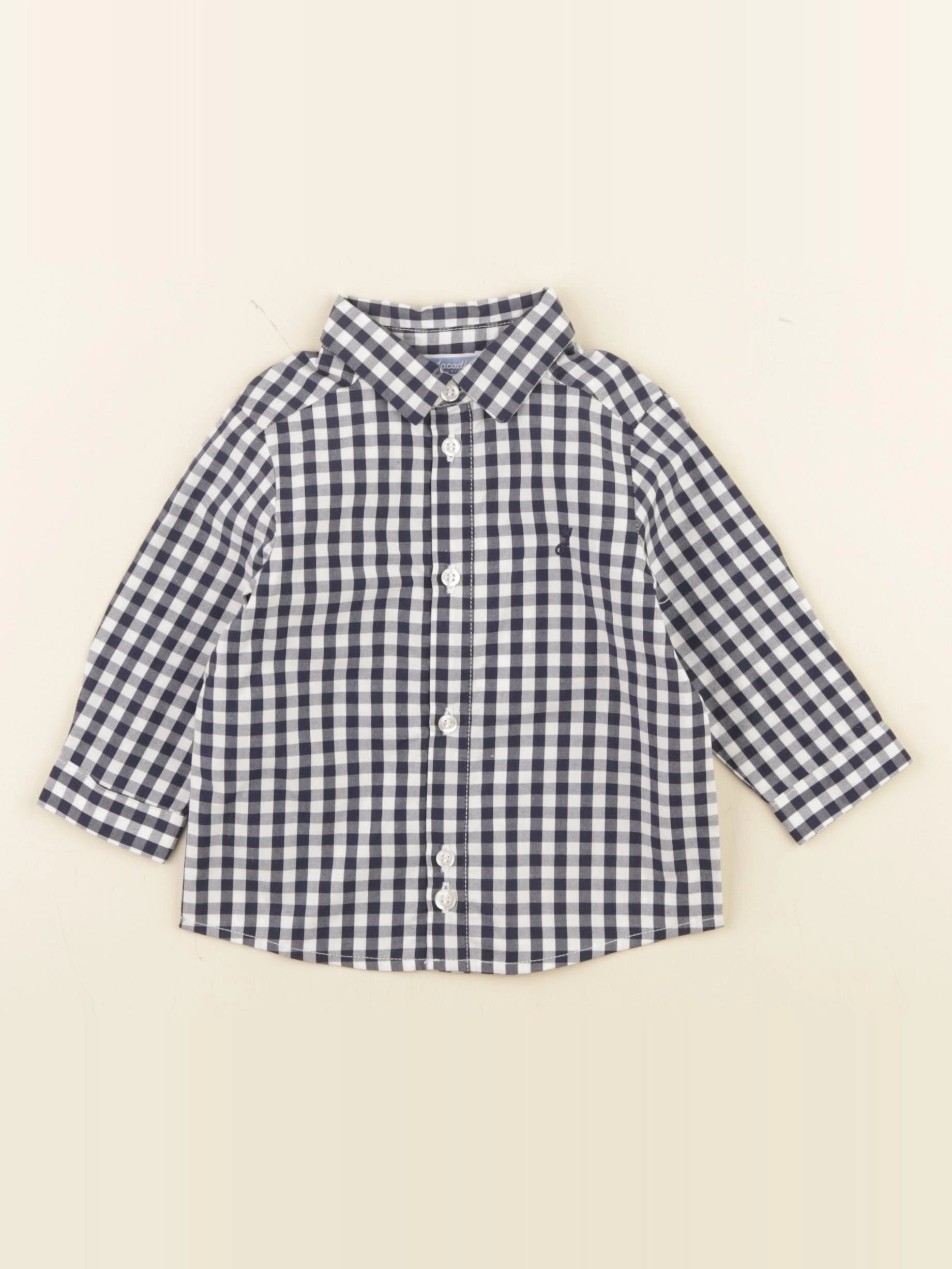 Jacadi - chemise bleu - 6 mois