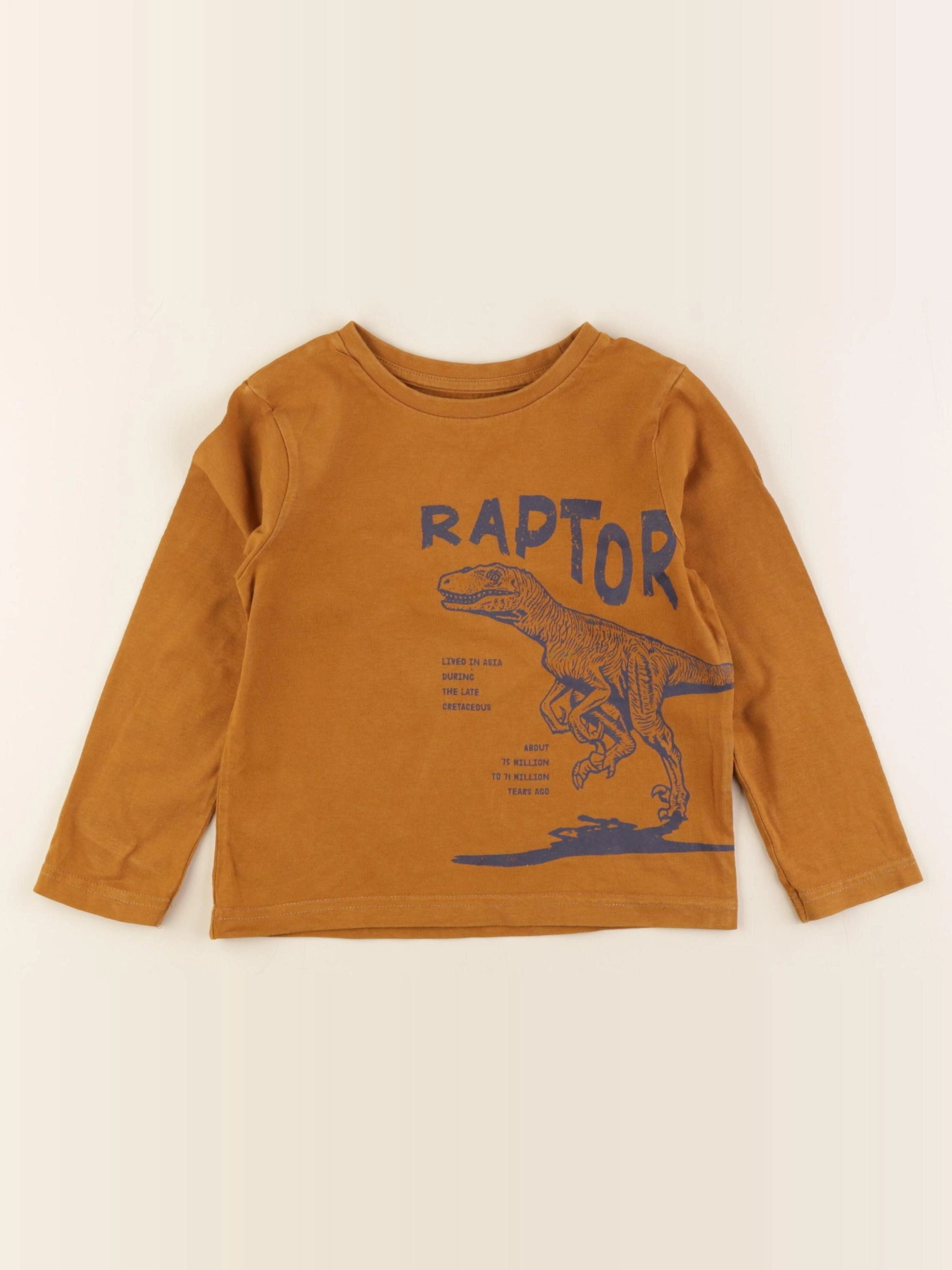 Vertbaudet - tee-shirt marron - 4 ans