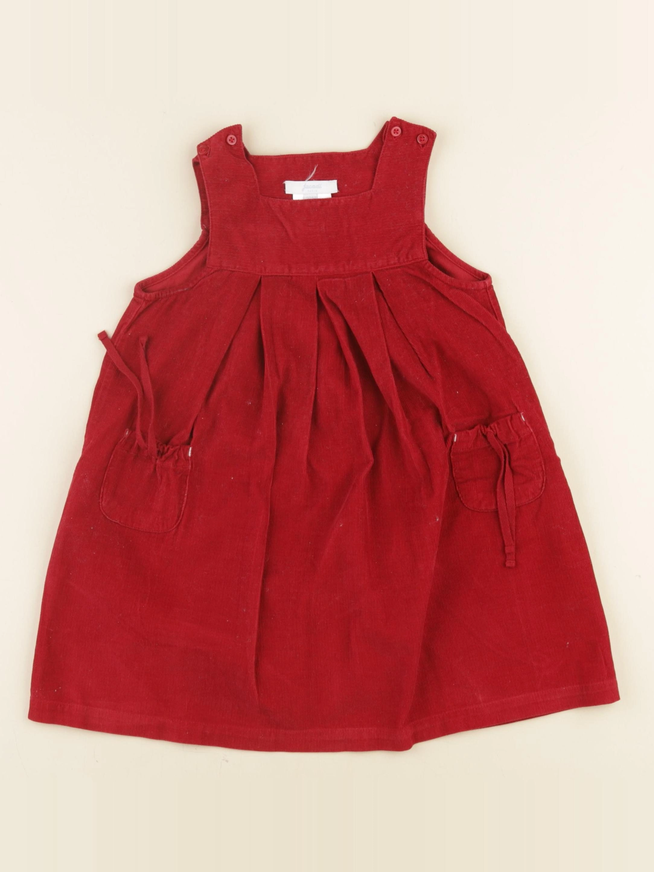 Jacadi - robe rouge - 24 mois
