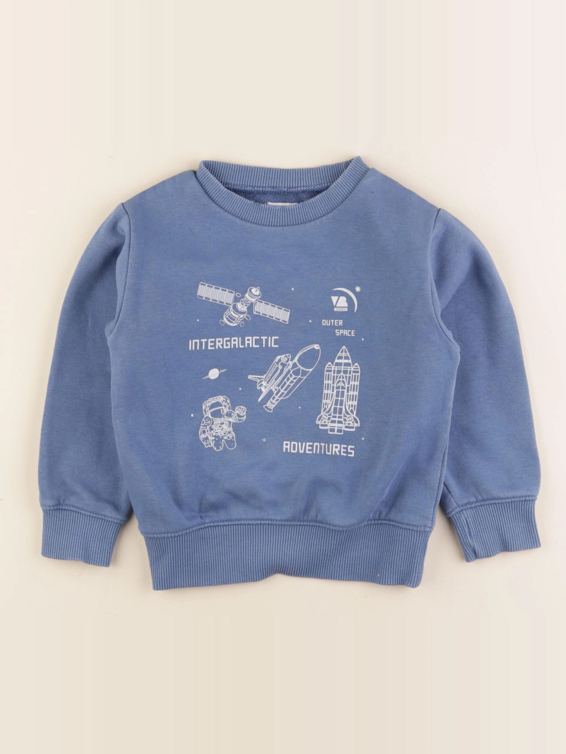 Vertbaudet - sweat bleu - 4 ans