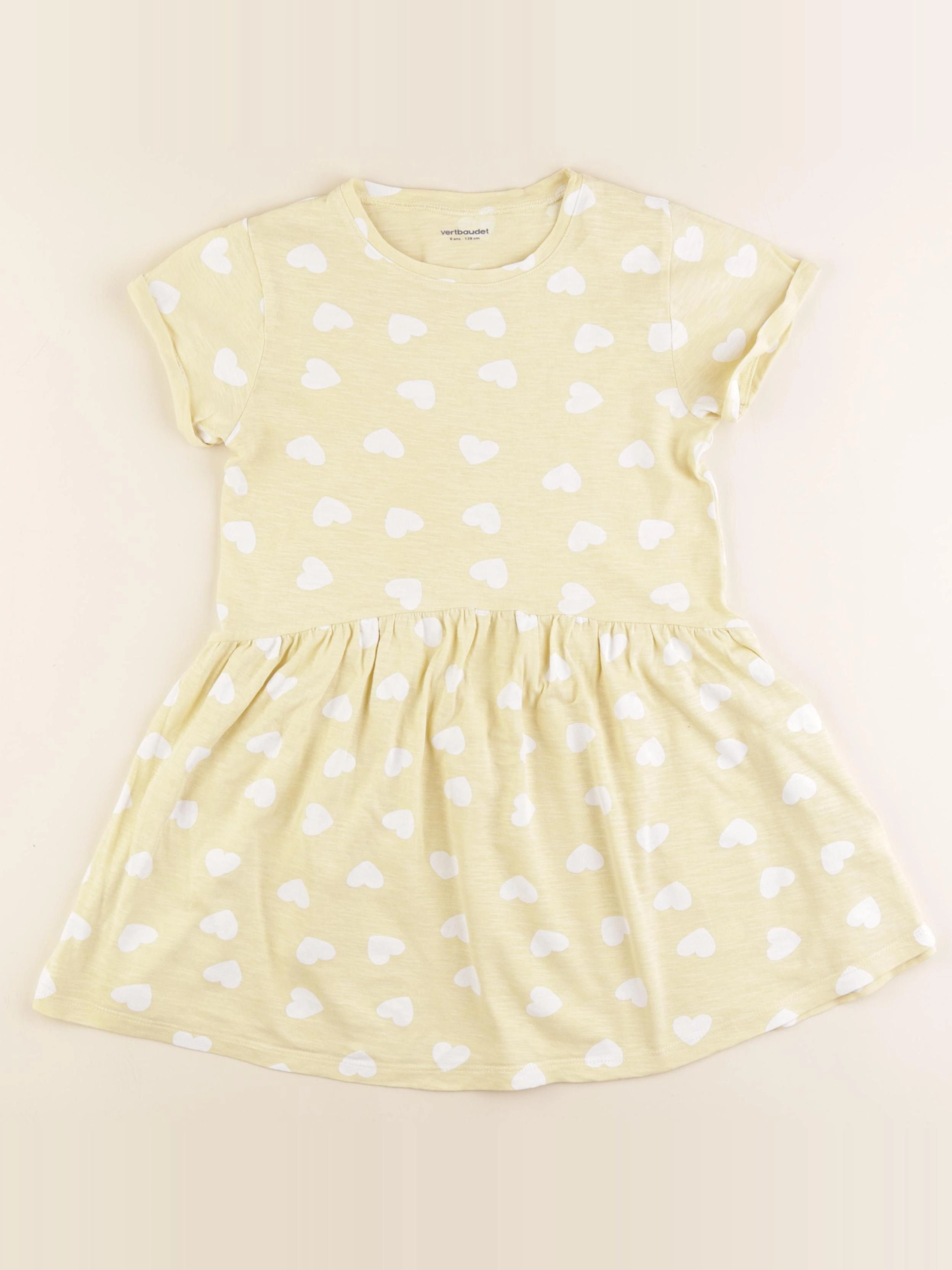 Vertbaudet - robe jaune - 8 ans