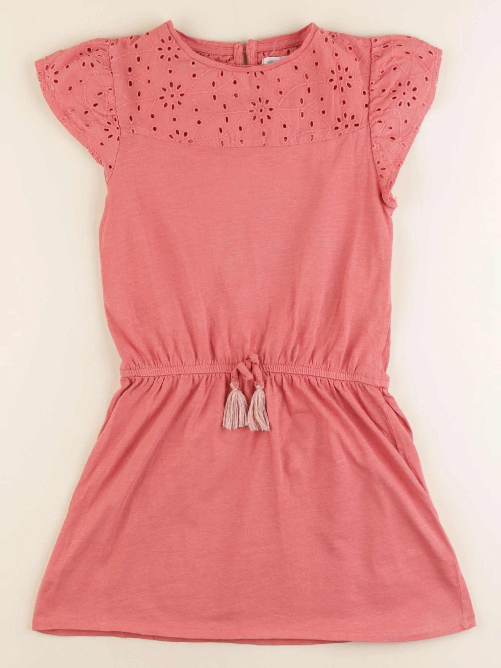 Vertbaudet - robe rose - 8 ans