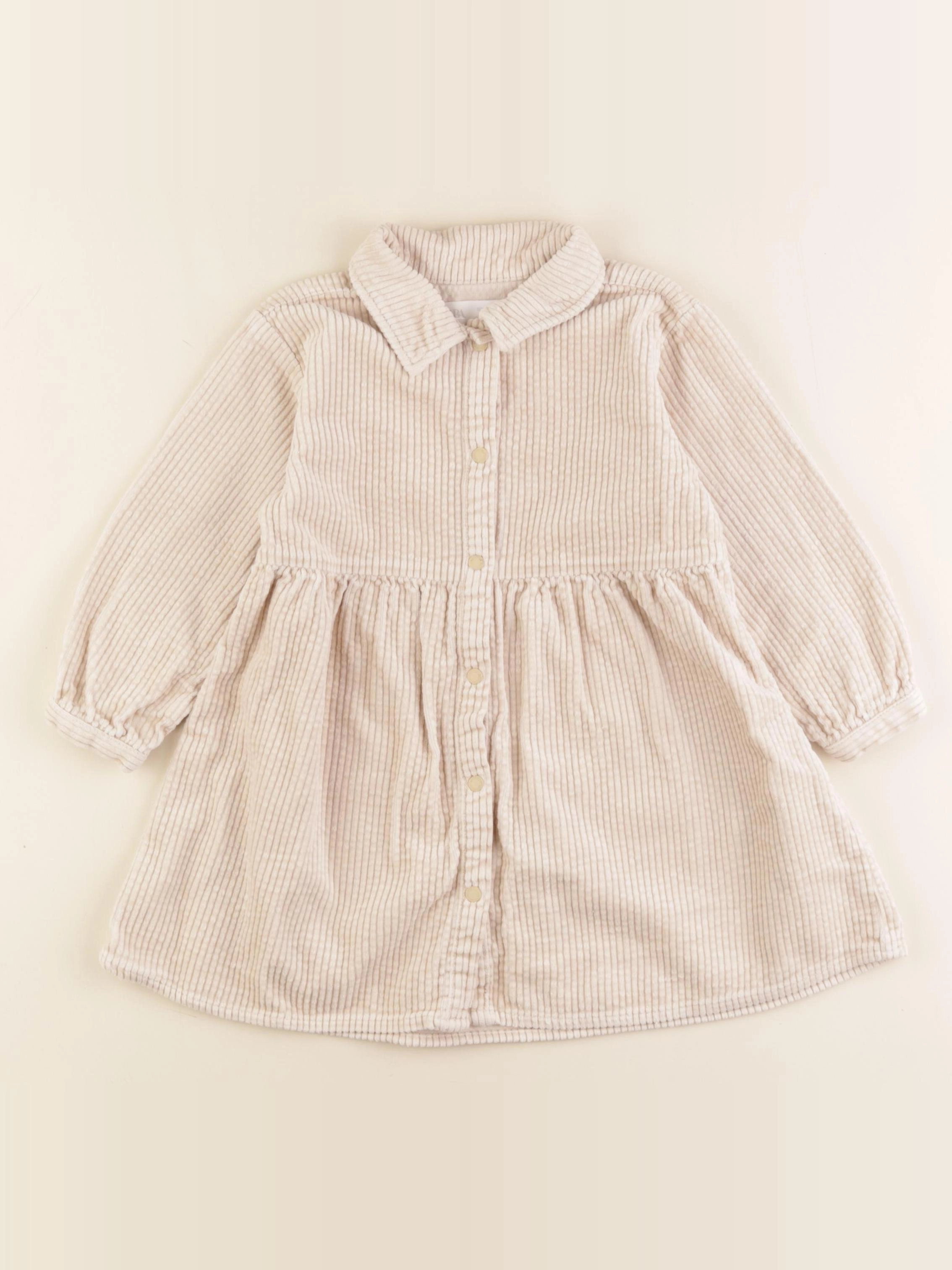 Zara - robe beige - 18/24 mois