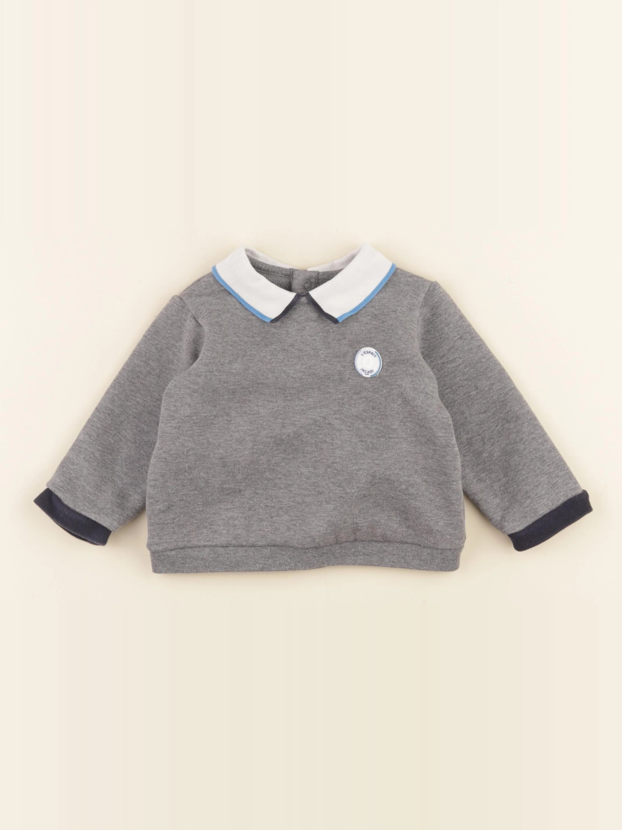 Jacadi - sweat gris - 12 mois