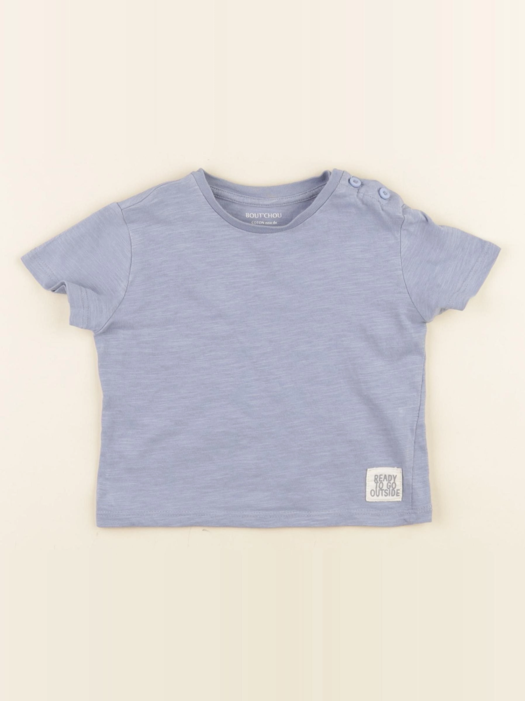 Boutchou - tee-shirt bleu - 18 mois