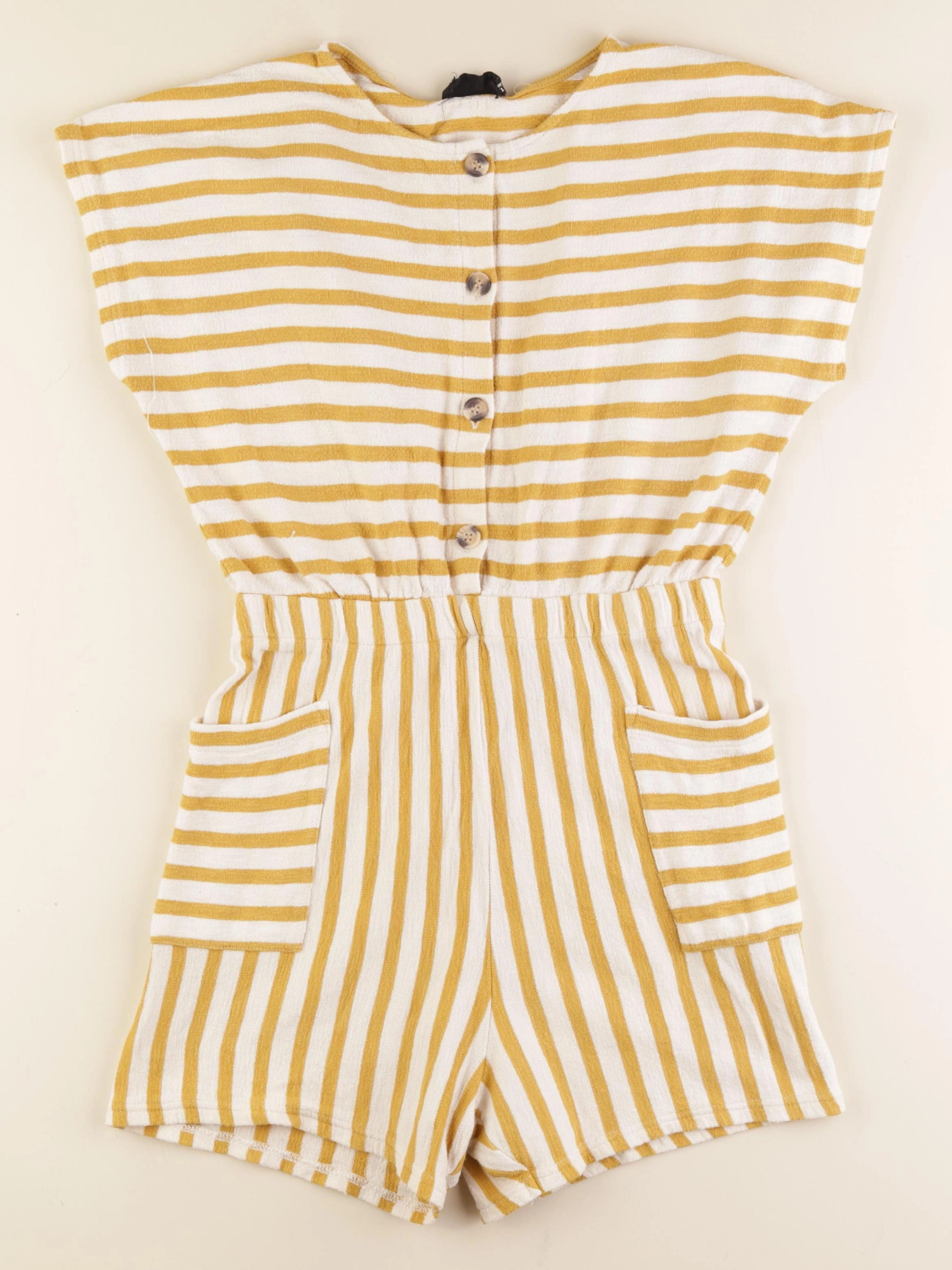 Monoprix - combinaison blanc, jaune - 12 ans