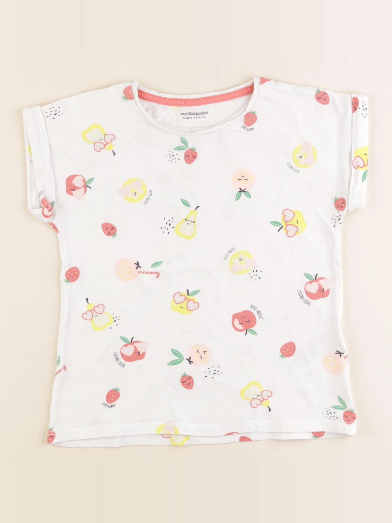 Vertbaudet - tee-shirt multicolore - 5 ans