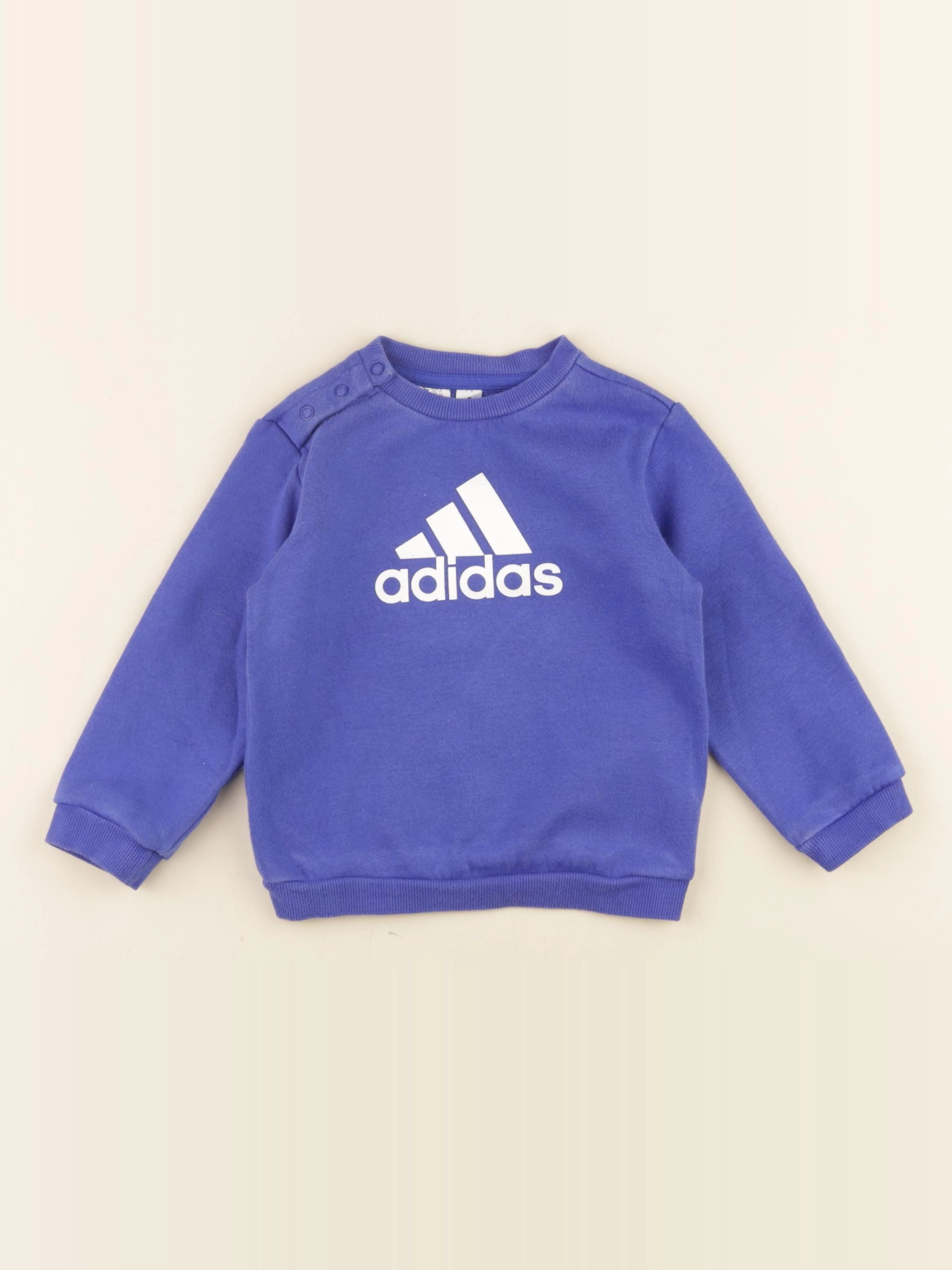 Adidas - sweat bleu - 12 mois