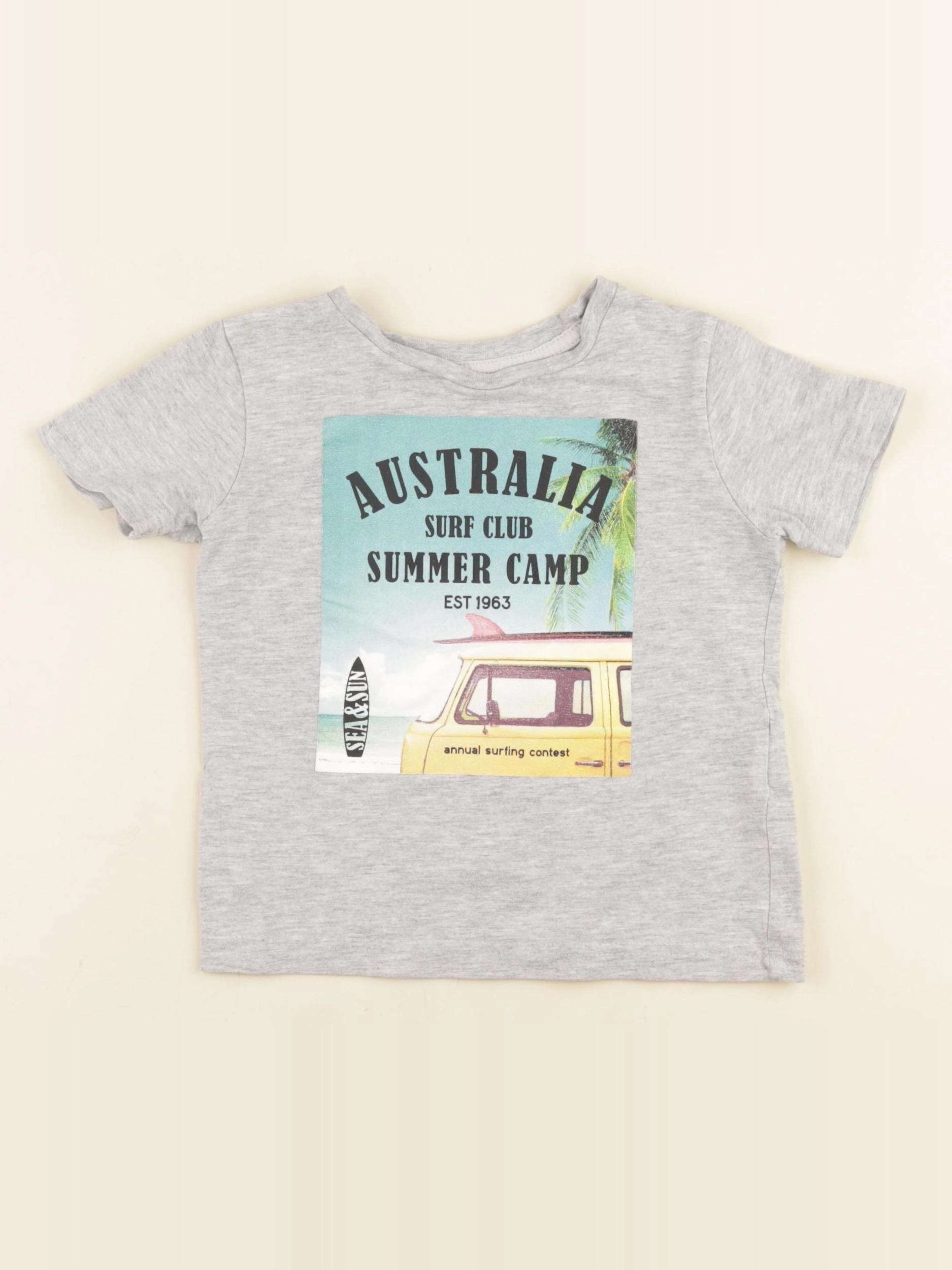 Vertbaudet - tee-shirt gris - 3 ans