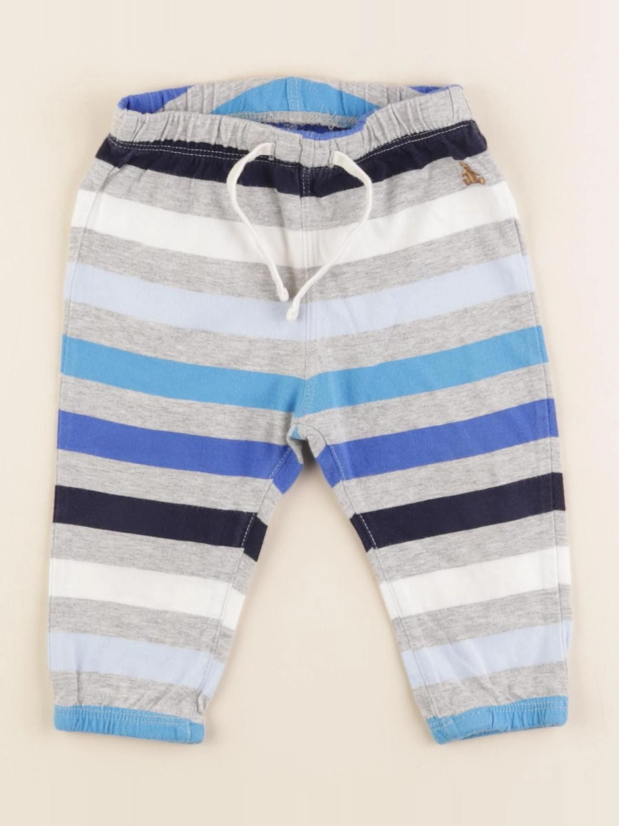 GAP - pantalon gris, bleu - 6/12 mois