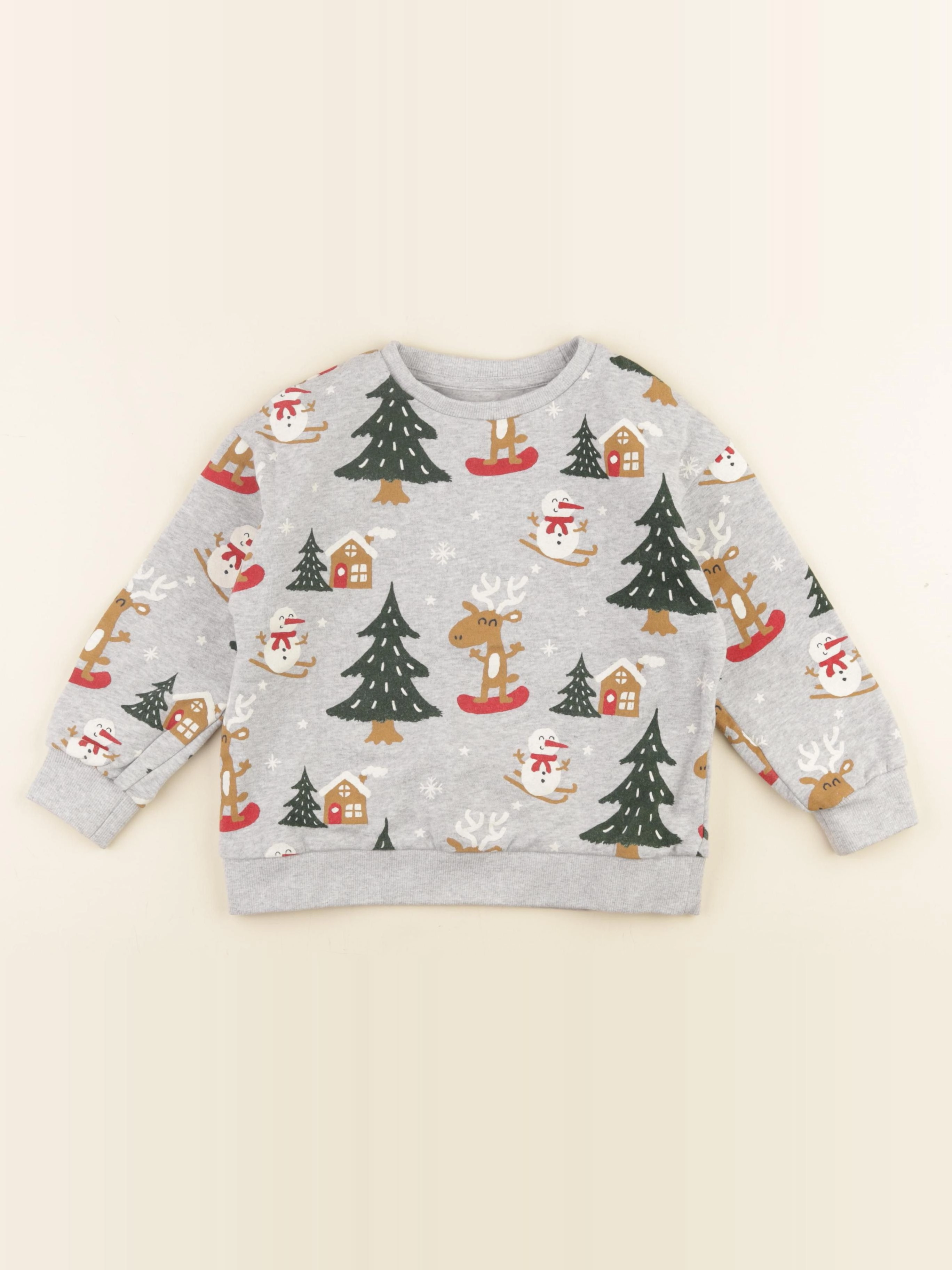 Vertbaudet - sweat multicolore - 6 ans