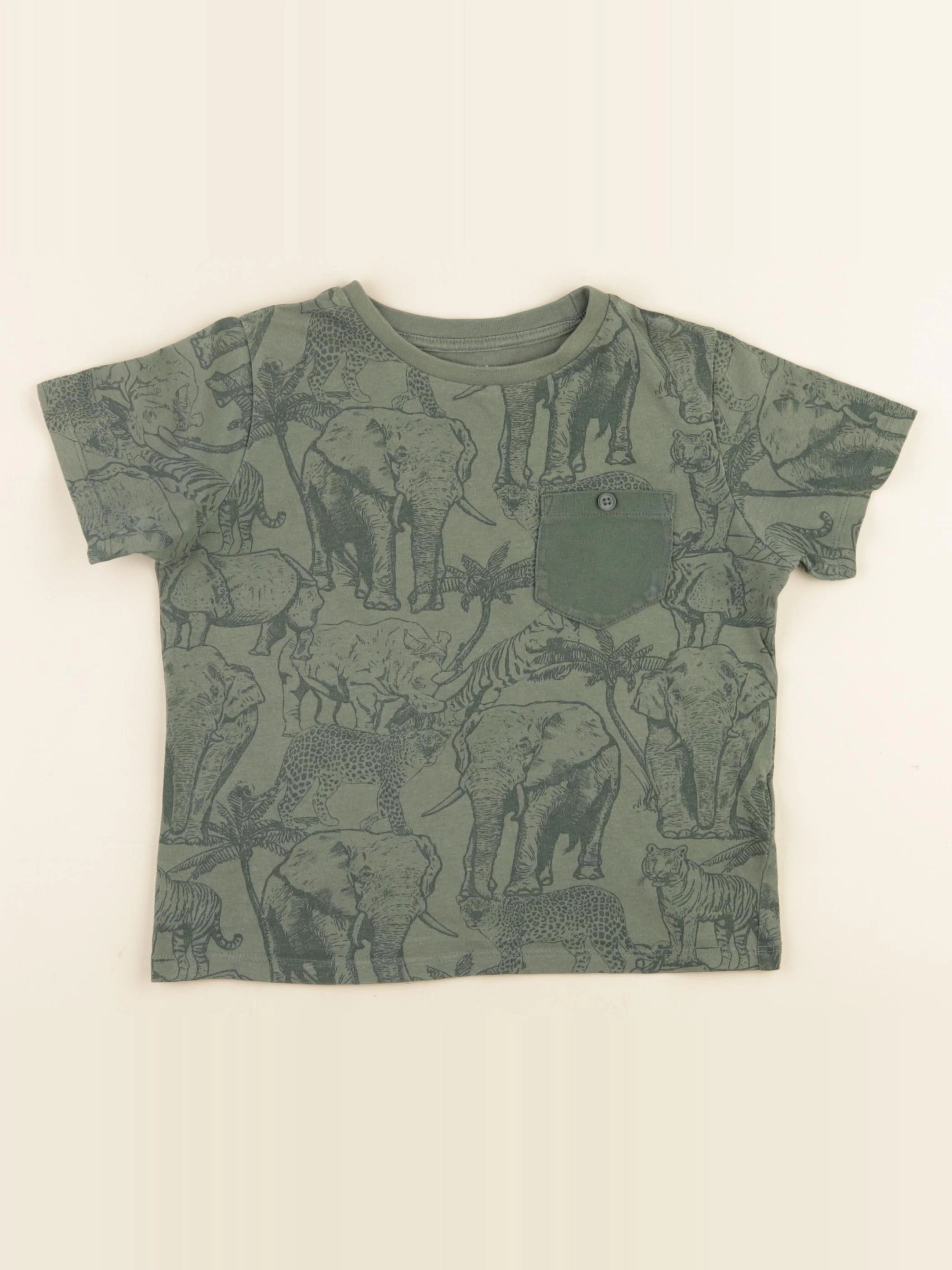 Vertbaudet - tee-shirt vert - 5 ans