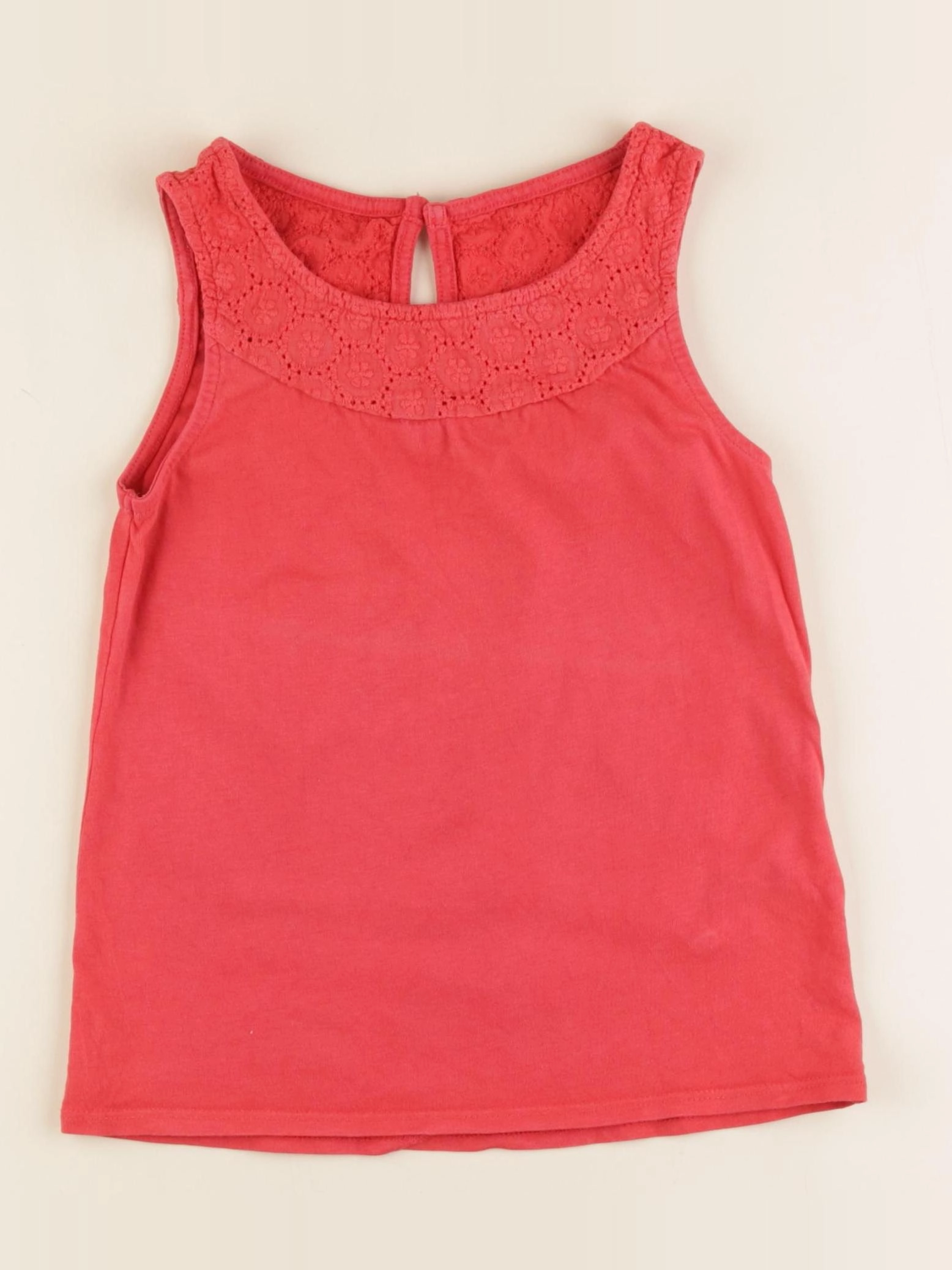 Vertbaudet - débardeur rouge - 6 ans