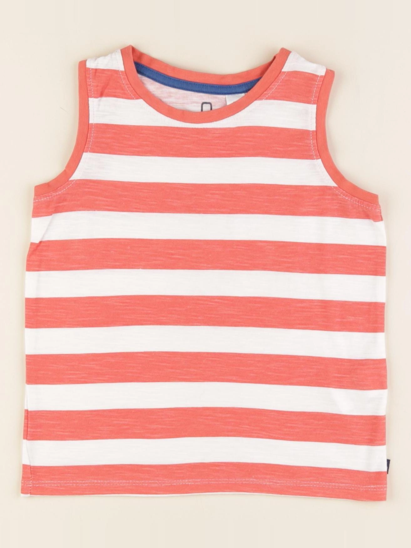 Okaidi - débardeur blanc, orange - 4 ans