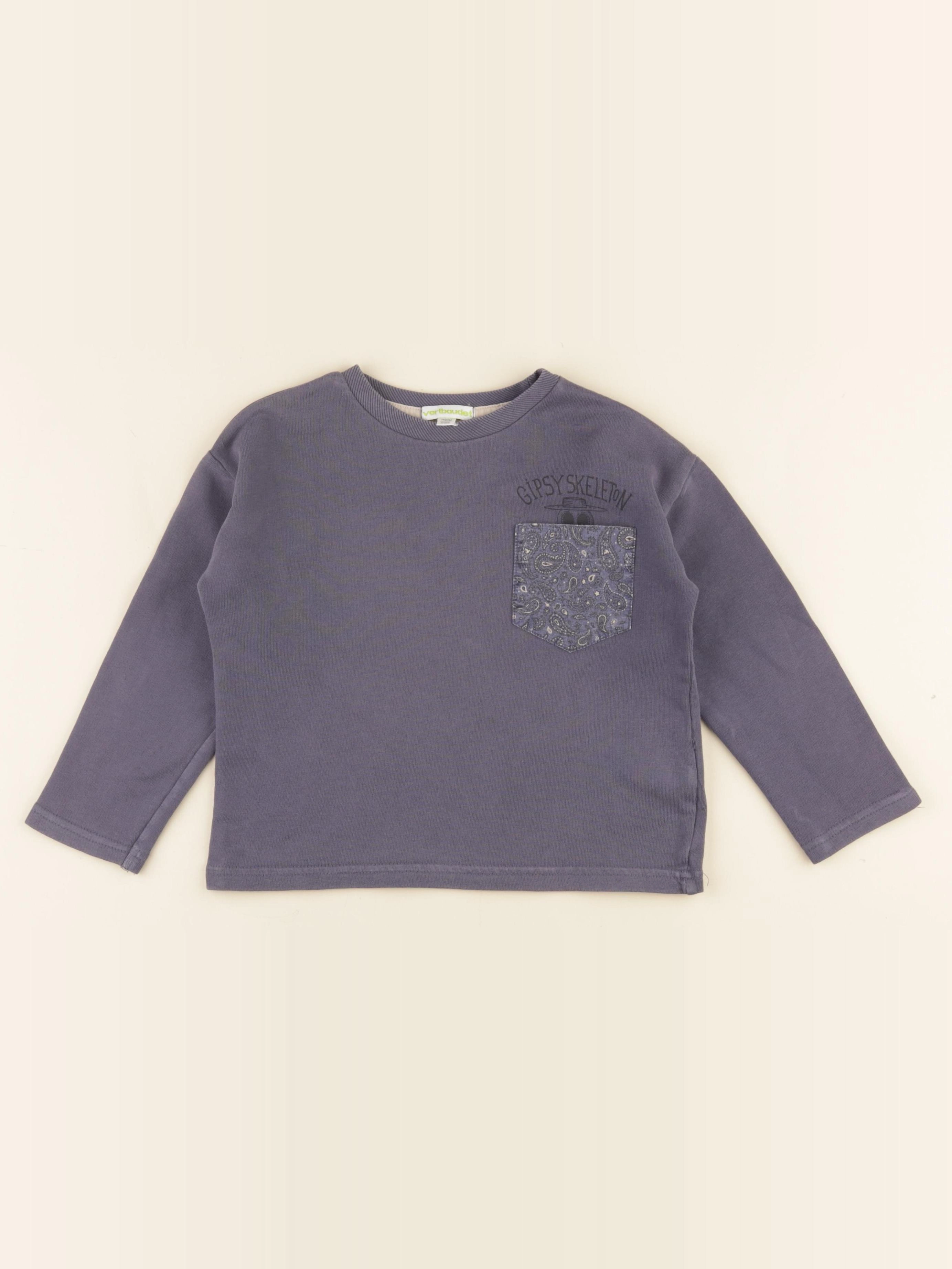 Vertbaudet - sweat bleu - 5 ans