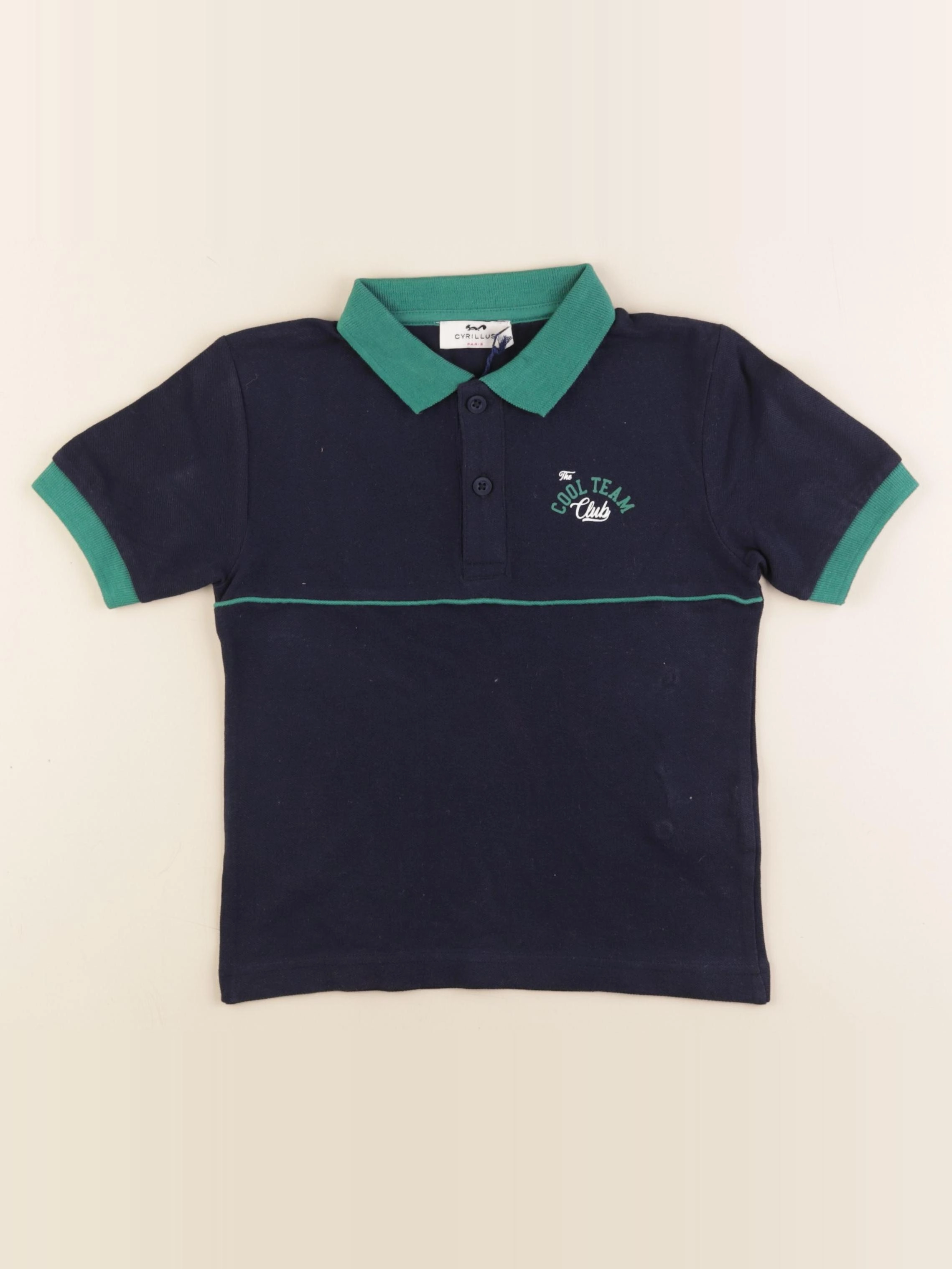 Cyrillus - polo bleu - 6 ans