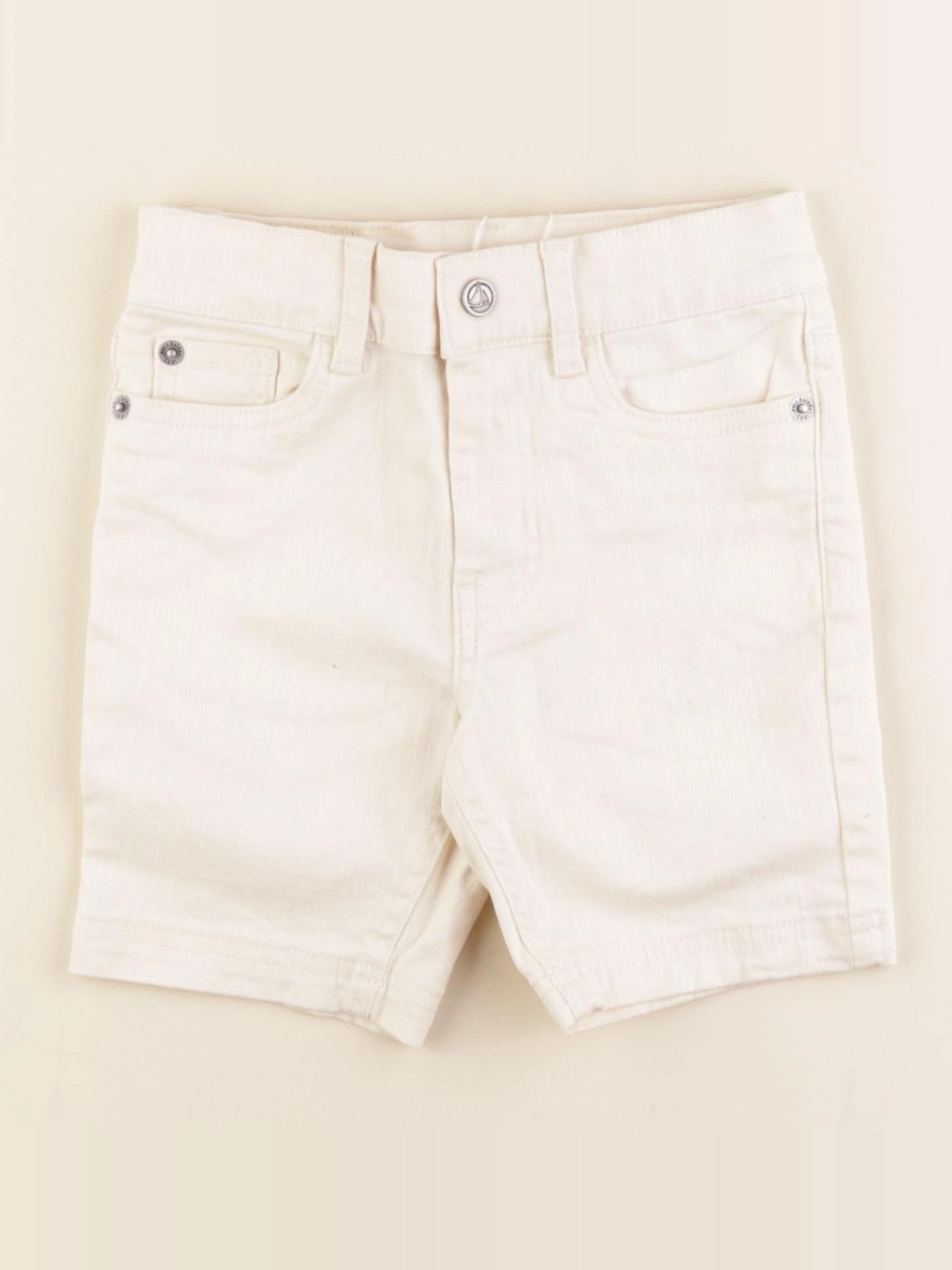 Petit Bateau - short blanc - 4 ans