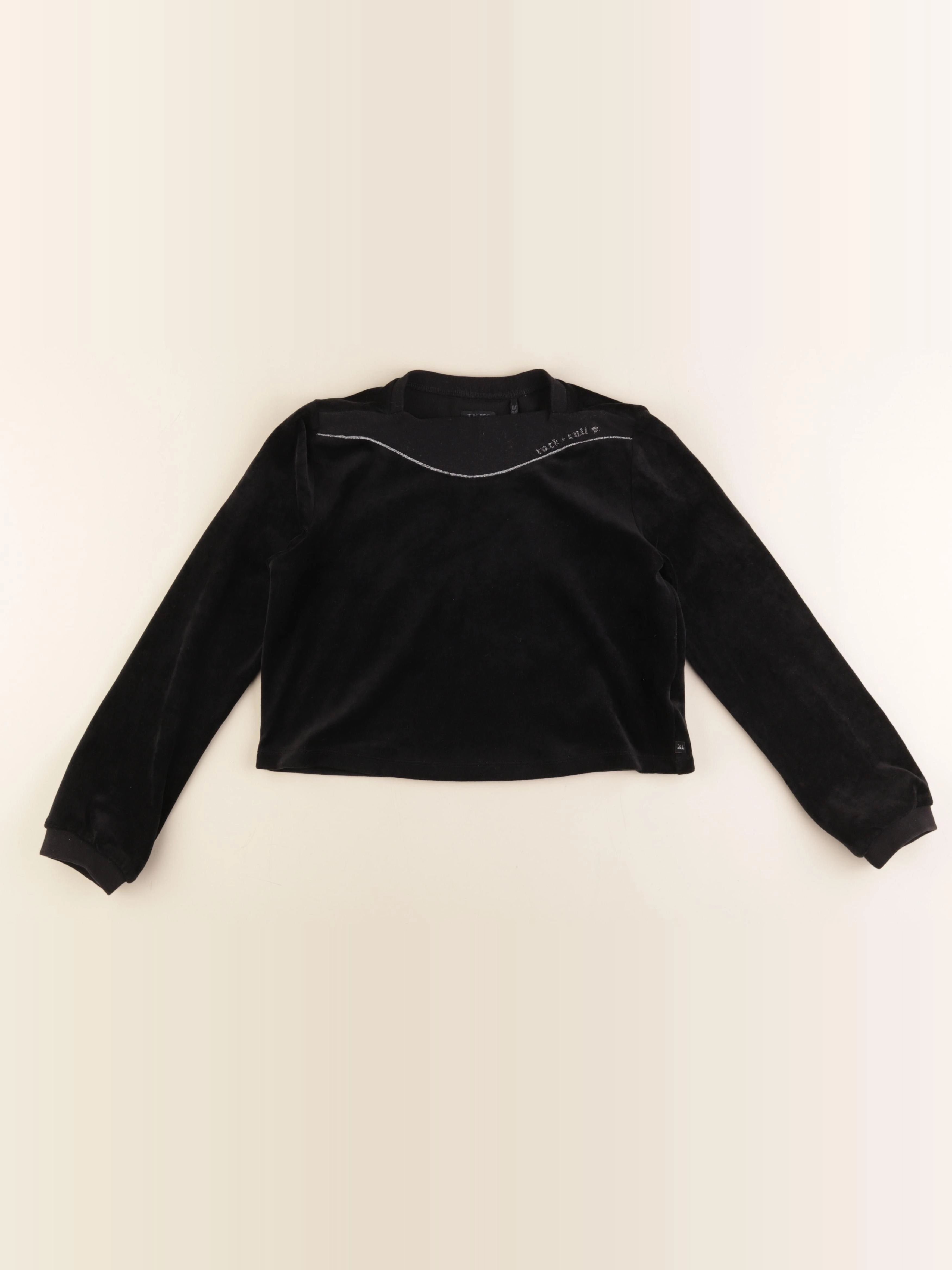 IKKS - sweat noir - 10 ans