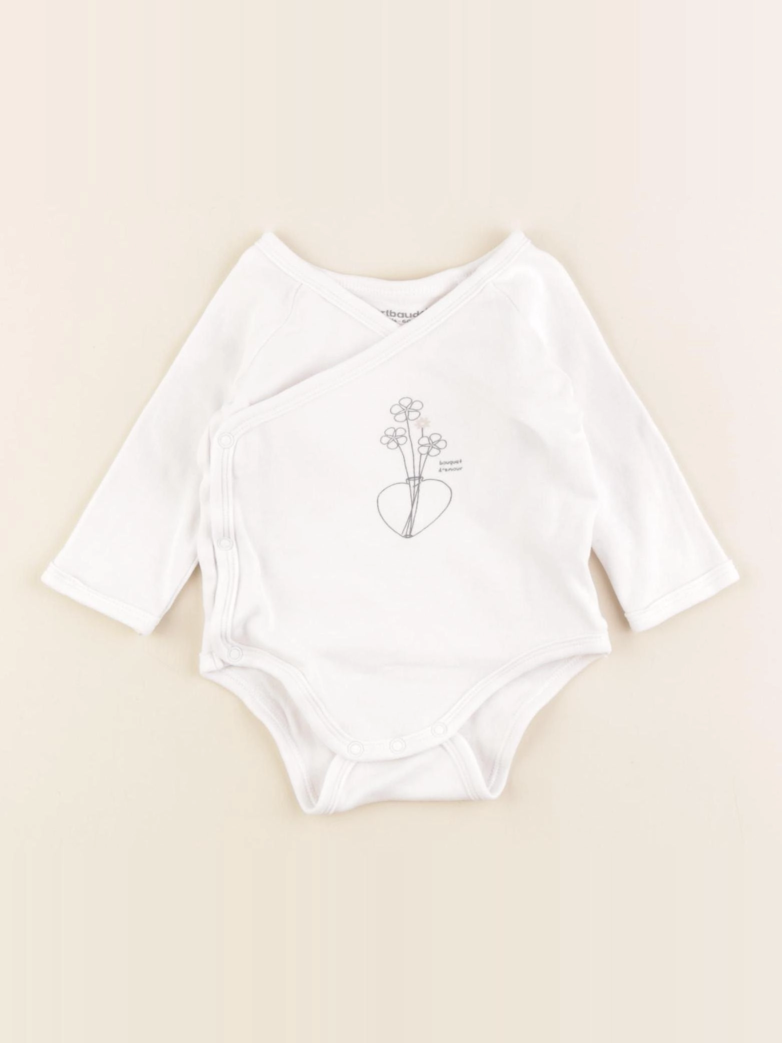 Vertbaudet - body blanc - 3 mois