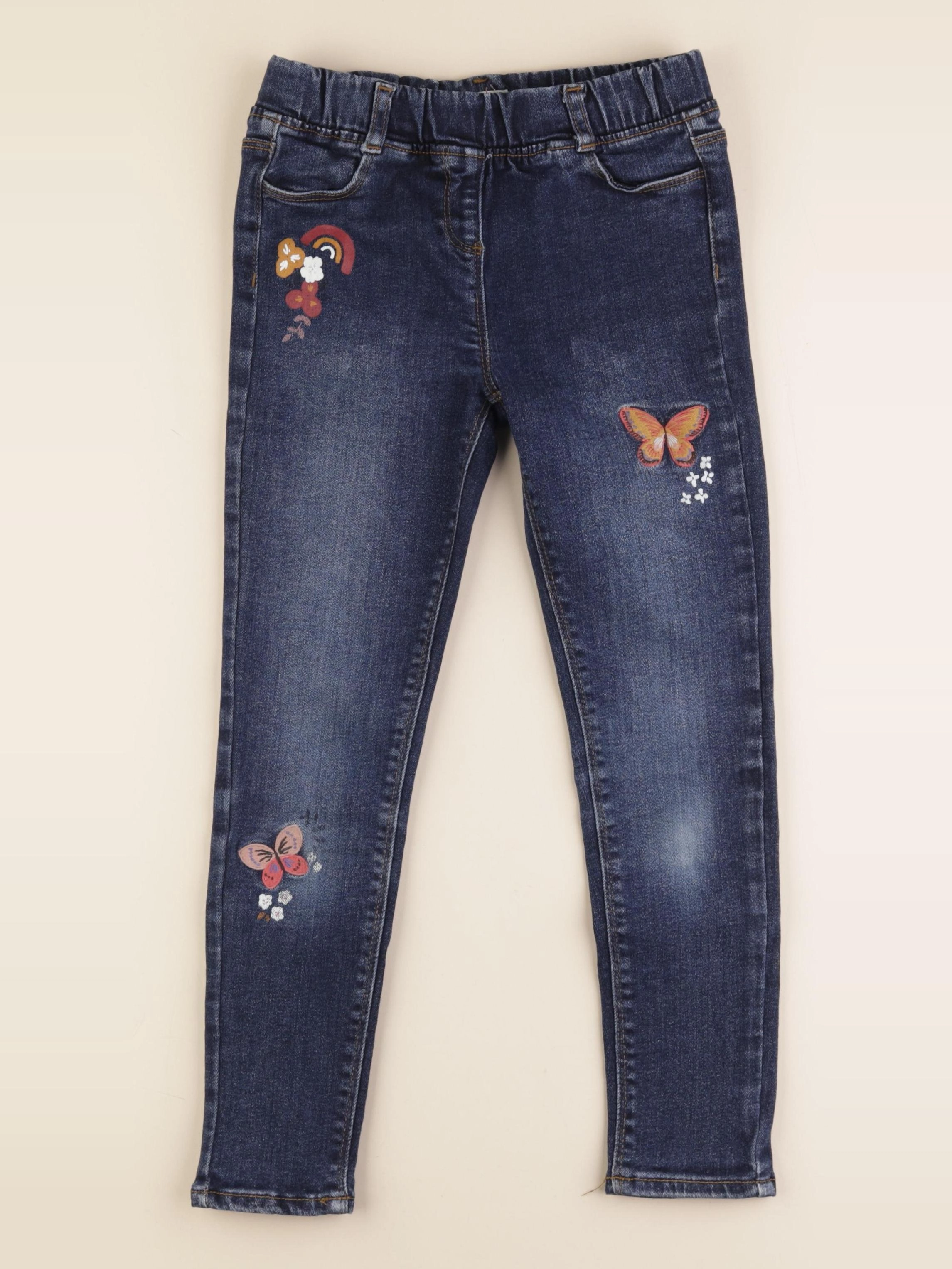 Vertbaudet - jegging bleu - 8 ans
