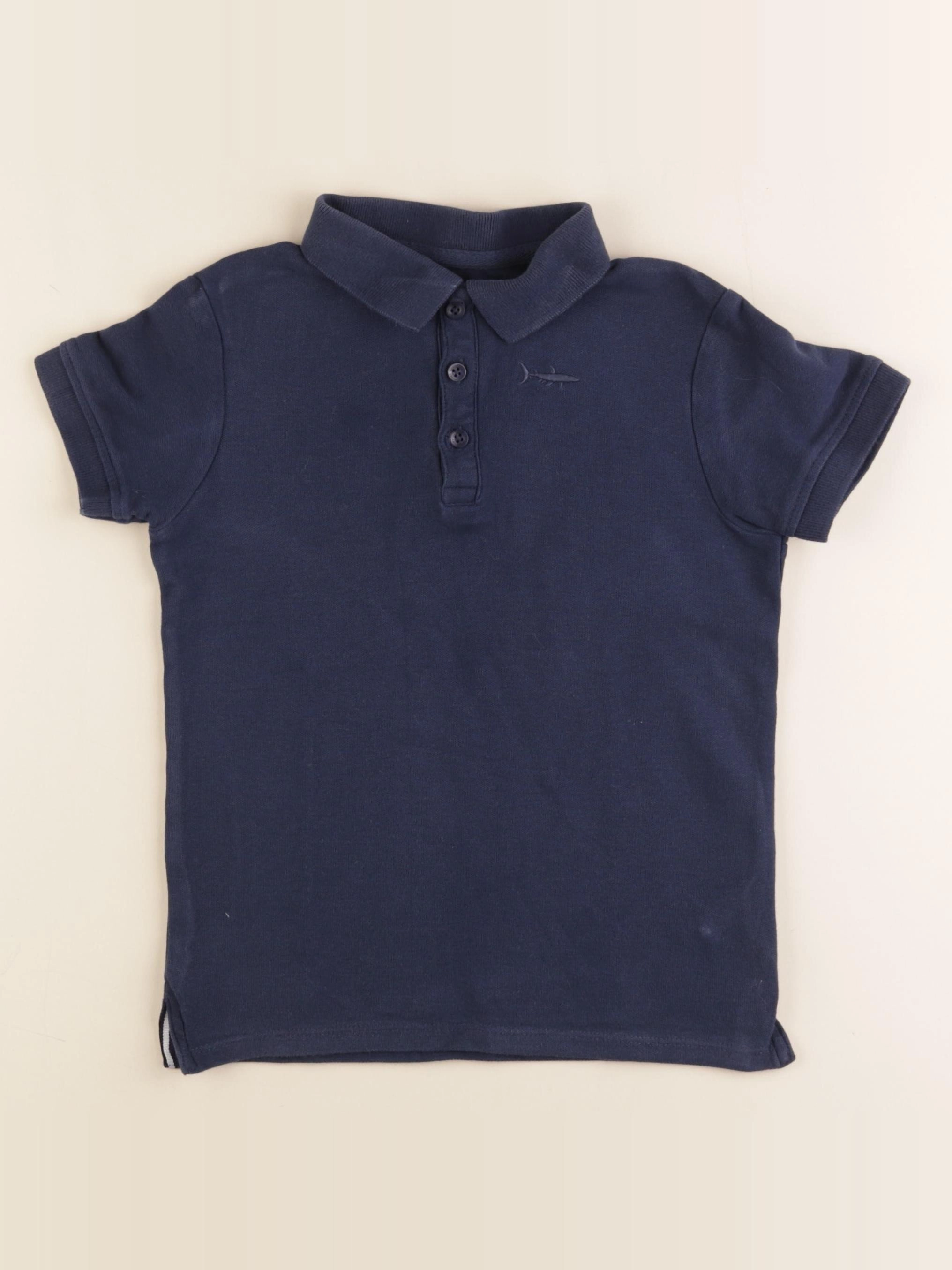 Vertbaudet - polo bleu - 8 ans