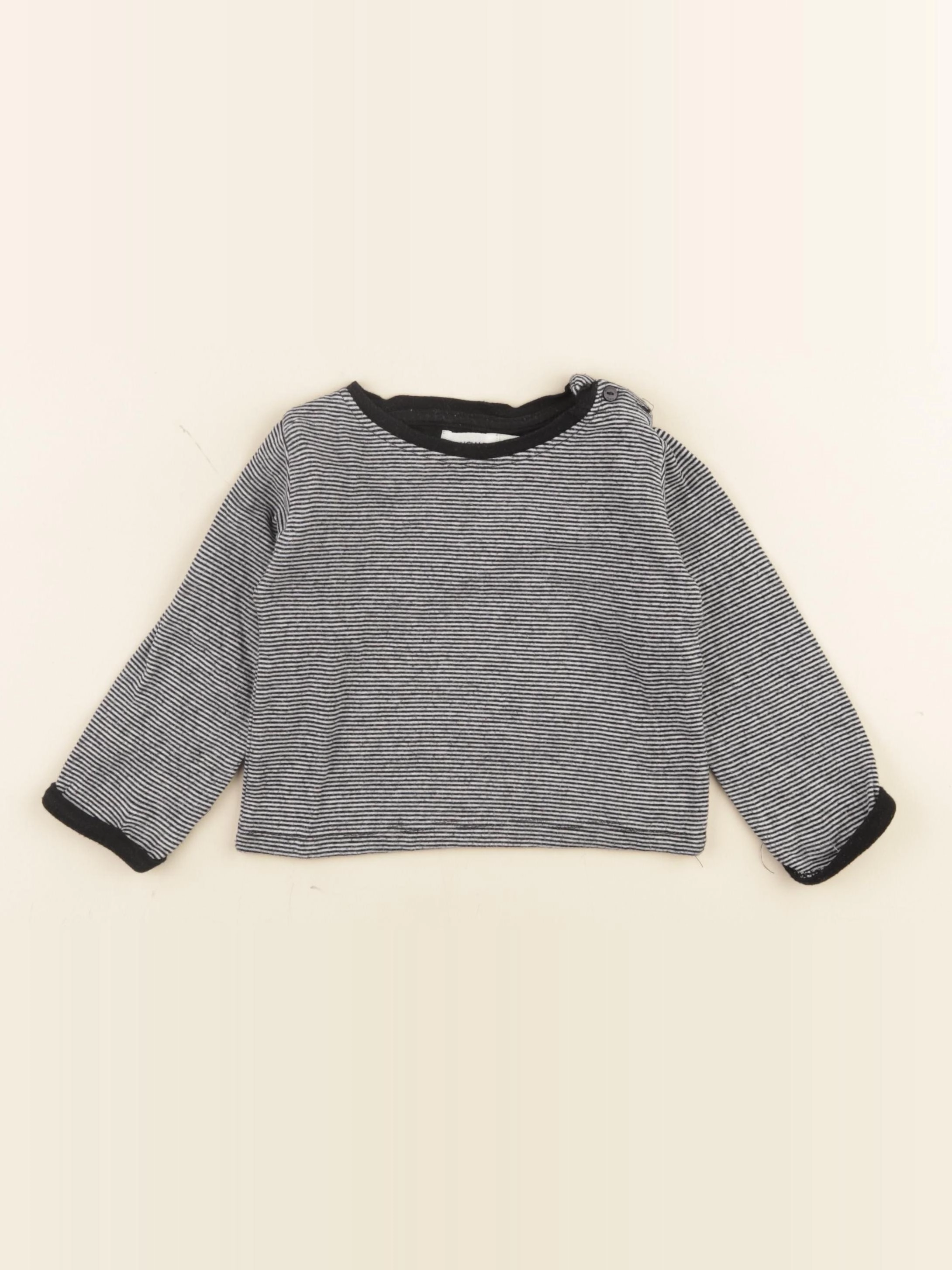 Bouchara - tee-shirt noir - 18 mois