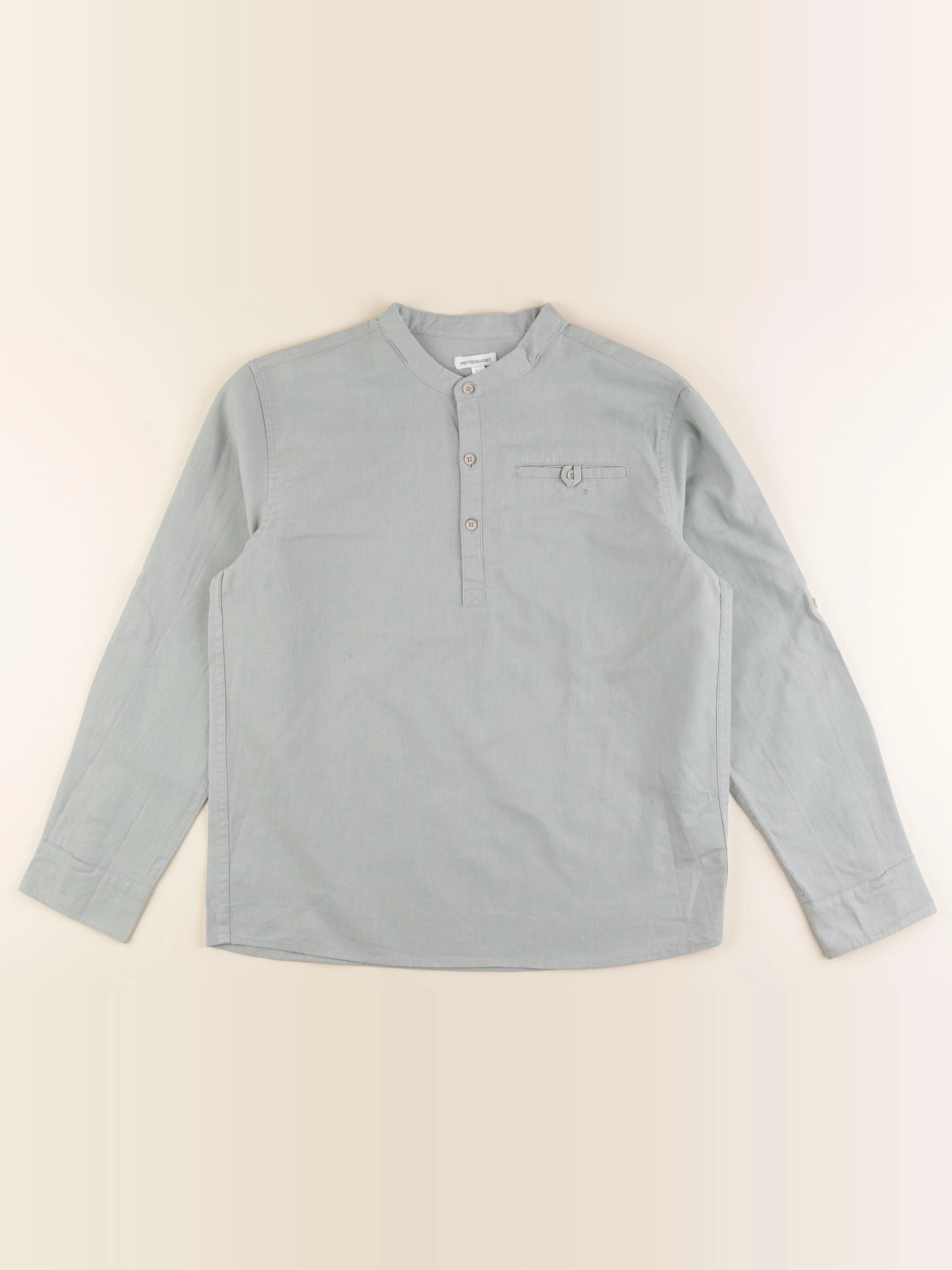 Vertbaudet - chemise vert - 14 ans