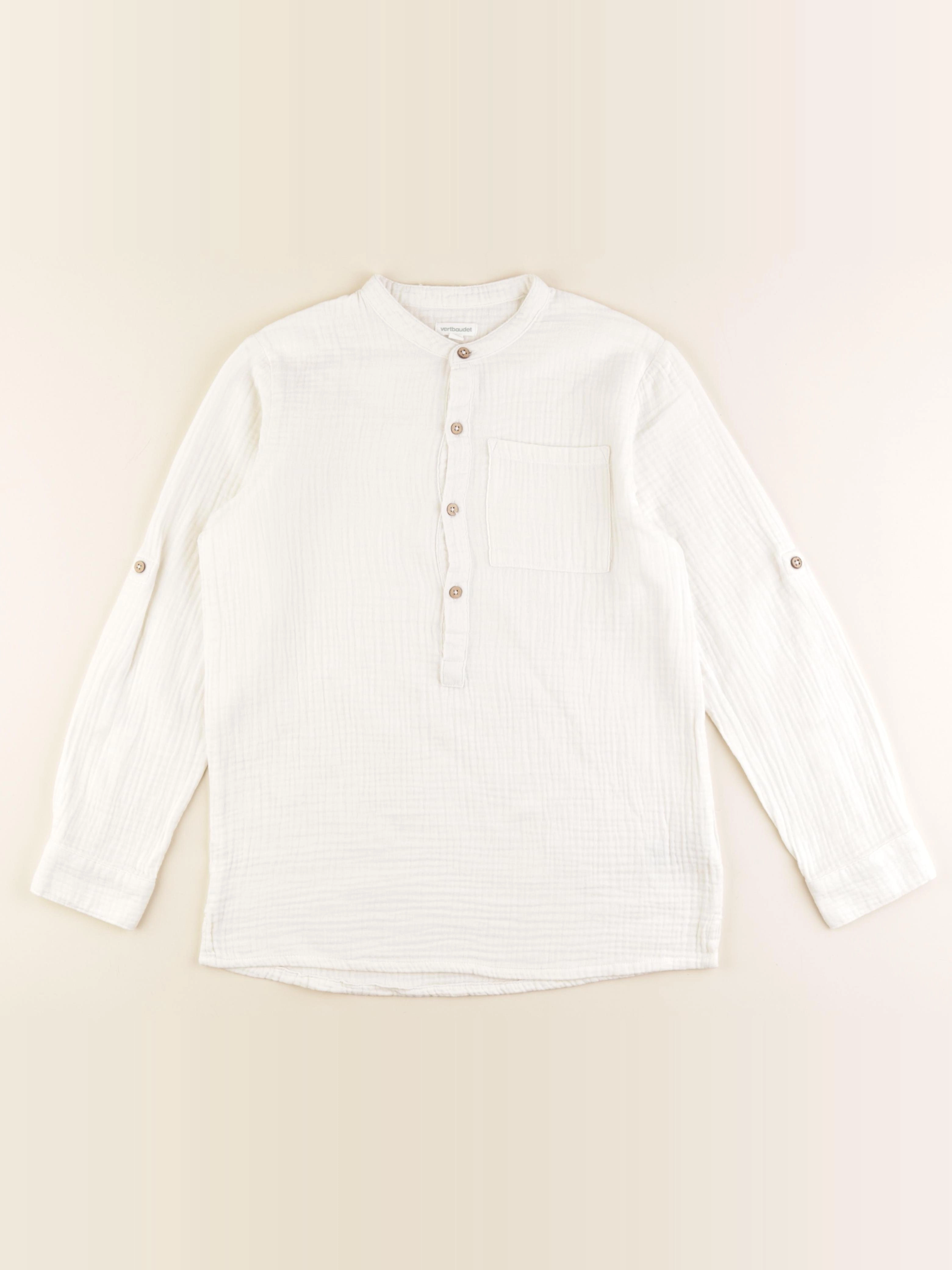 Vertbaudet - chemise beige - 12 ans