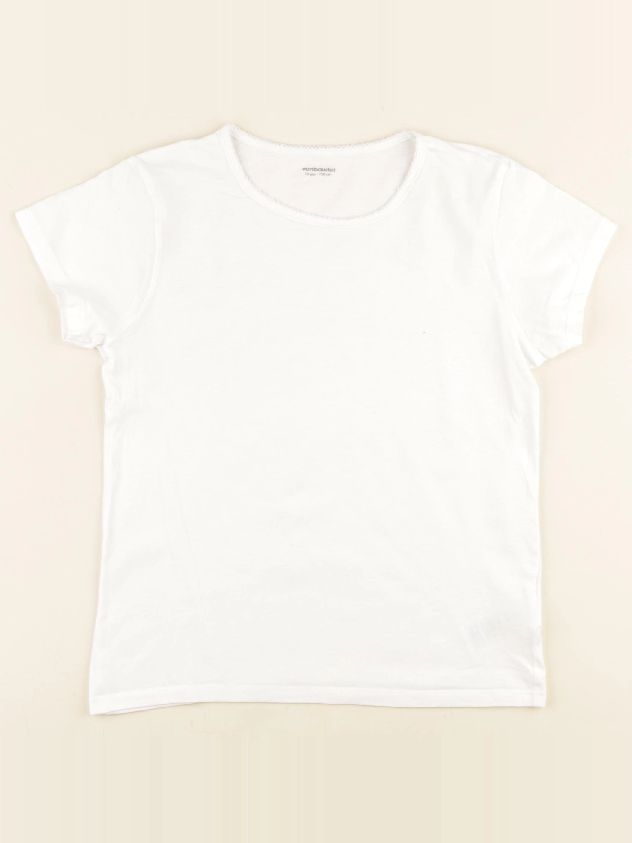 Vertbaudet - maillot de corps blanc - 14 ans