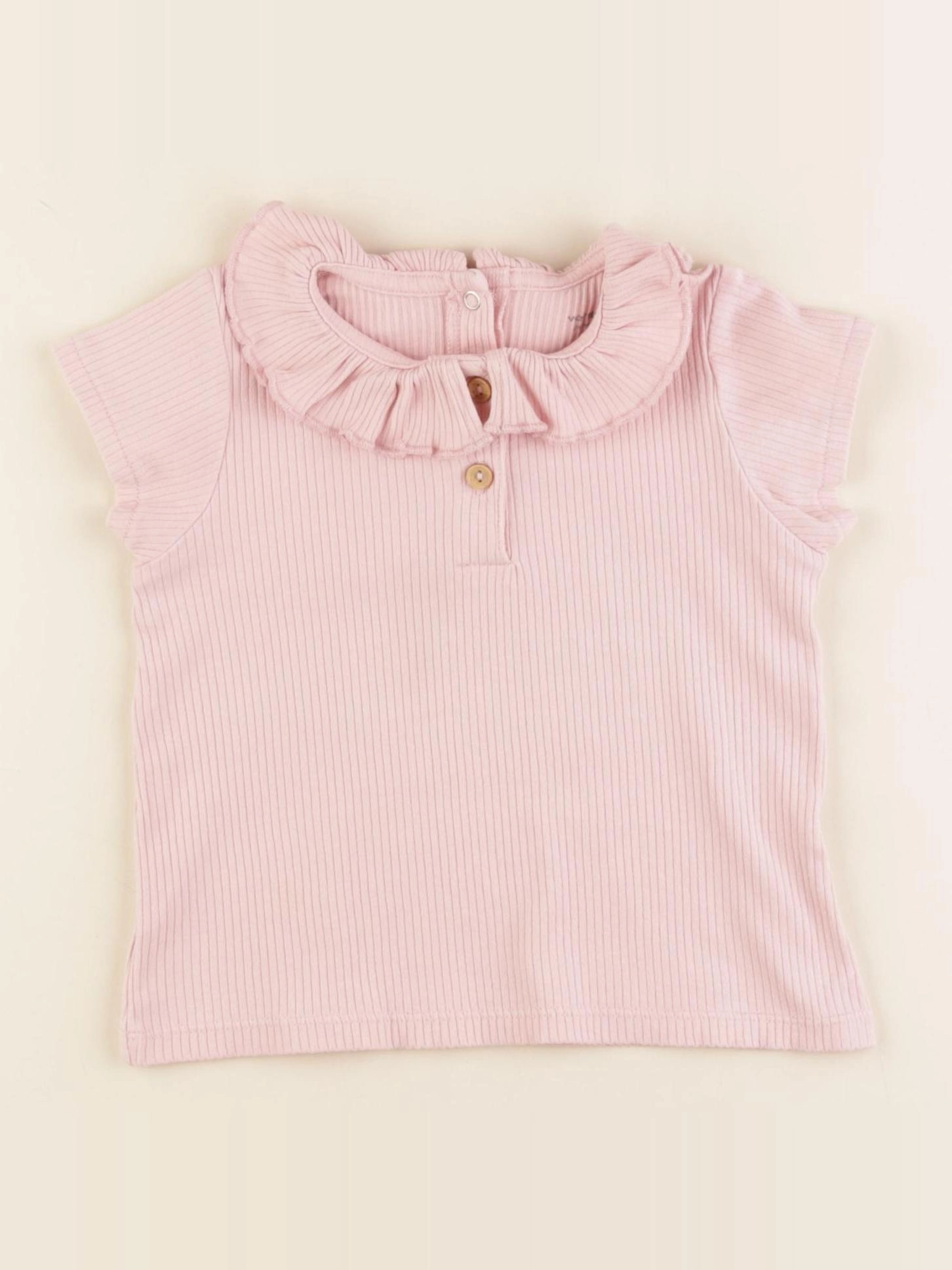 Vertbaudet - tee-shirt rose - 24 mois