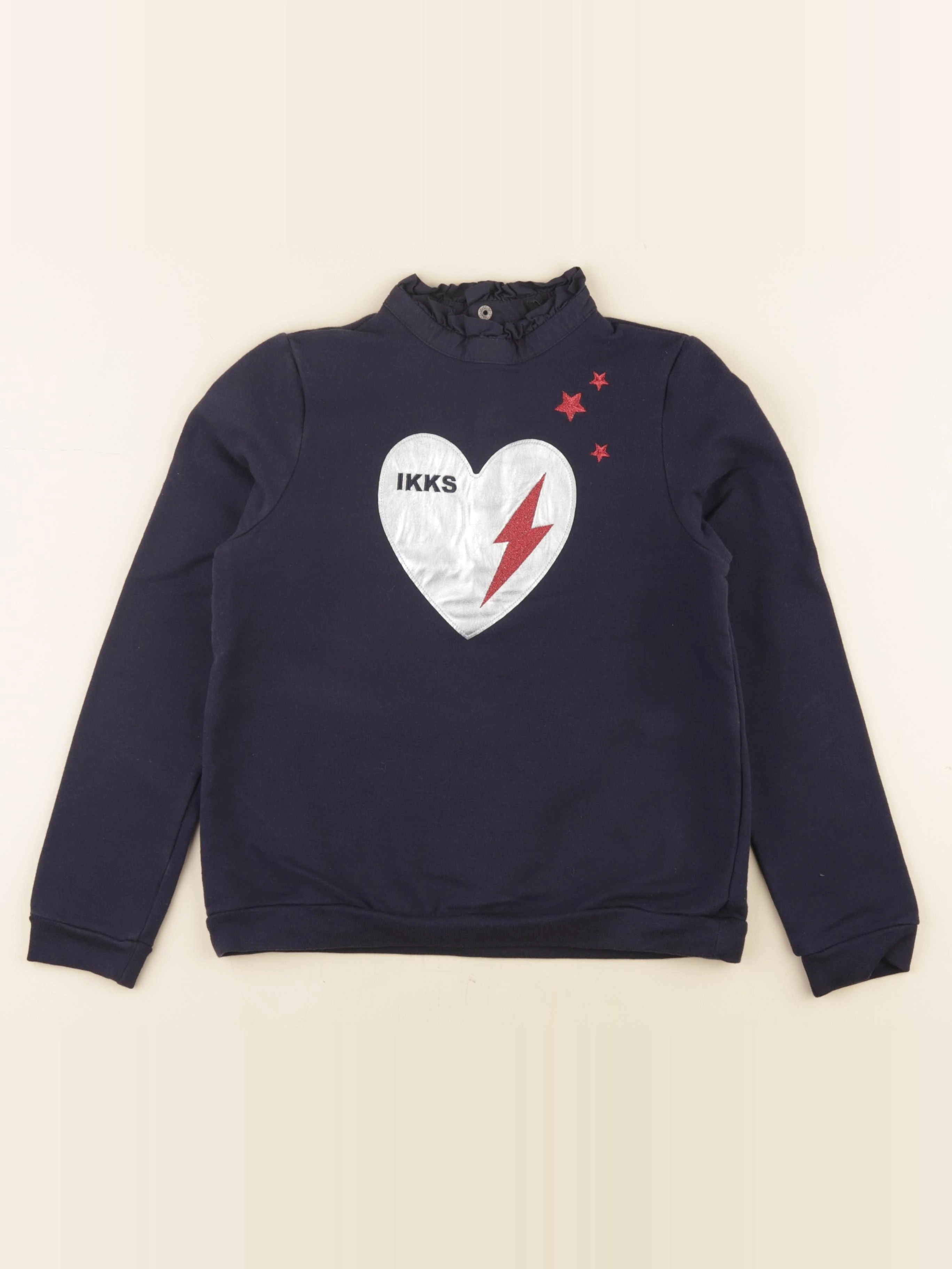 IKKS - sweat bleu - 10 ans