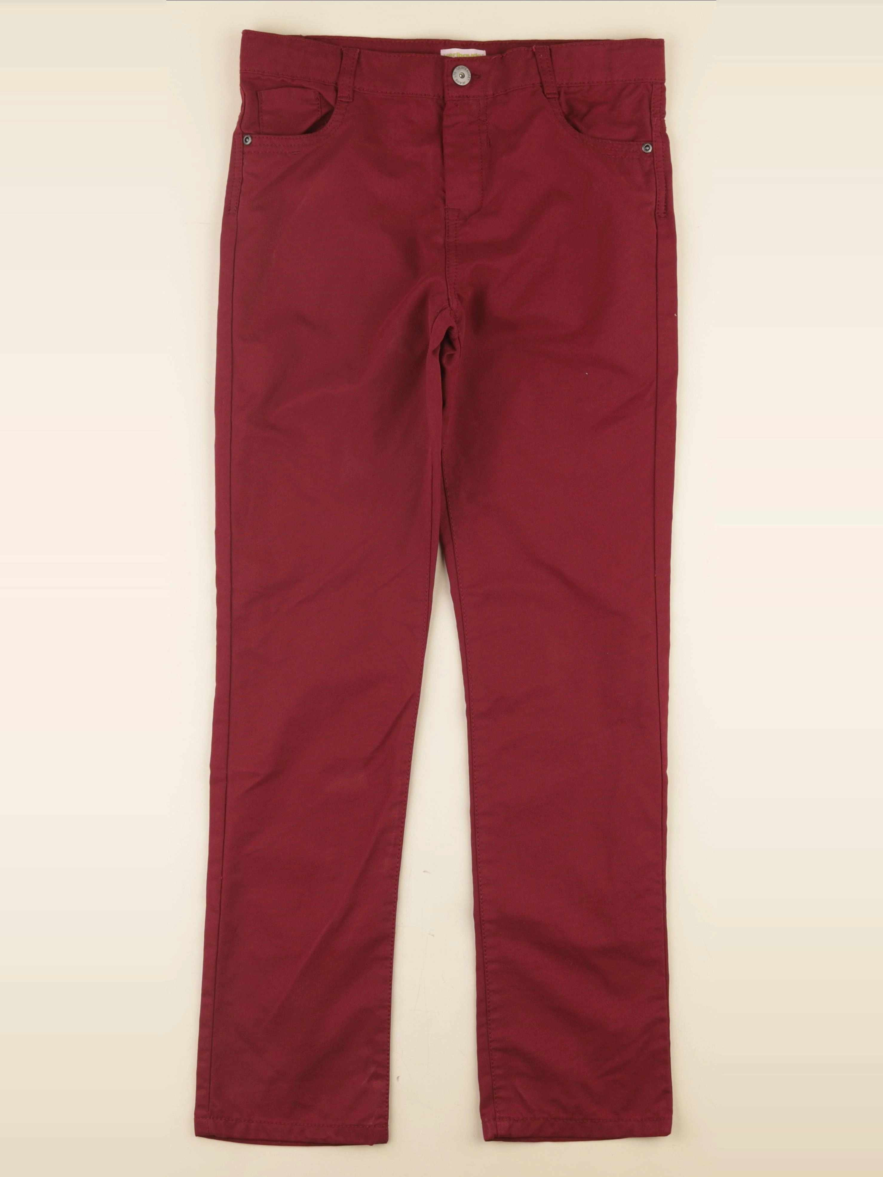 Vertbaudet - pantalon rouge - 12 ans