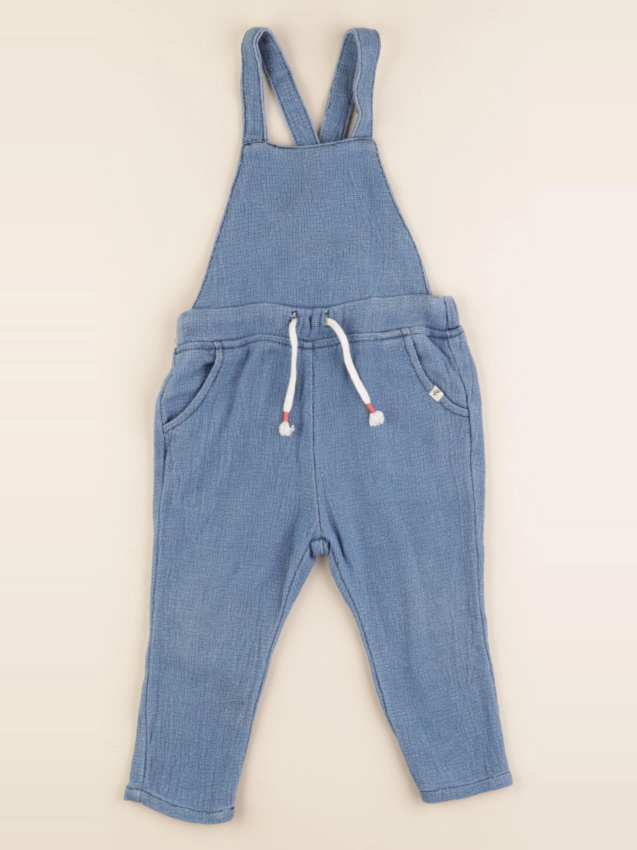 Zara - salopette bleu - 9/12 mois