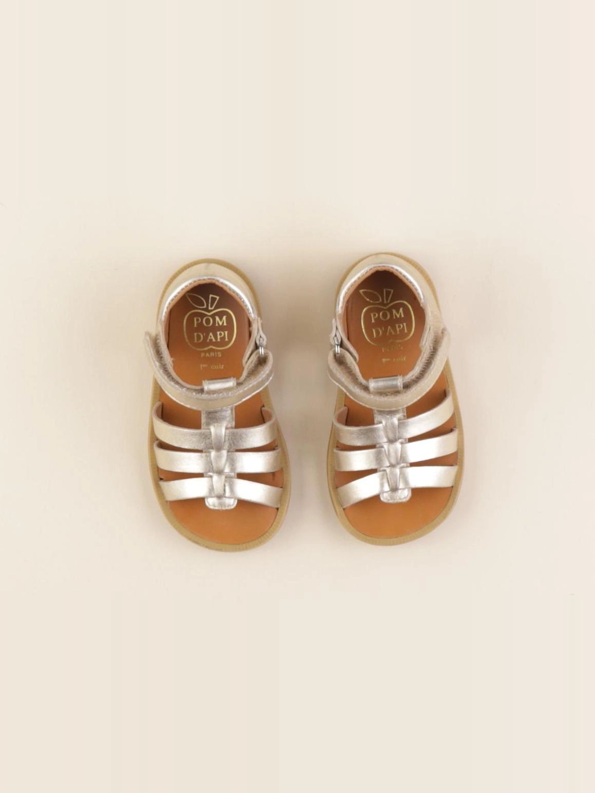 Pom d'Api - sandales or - pointure 22