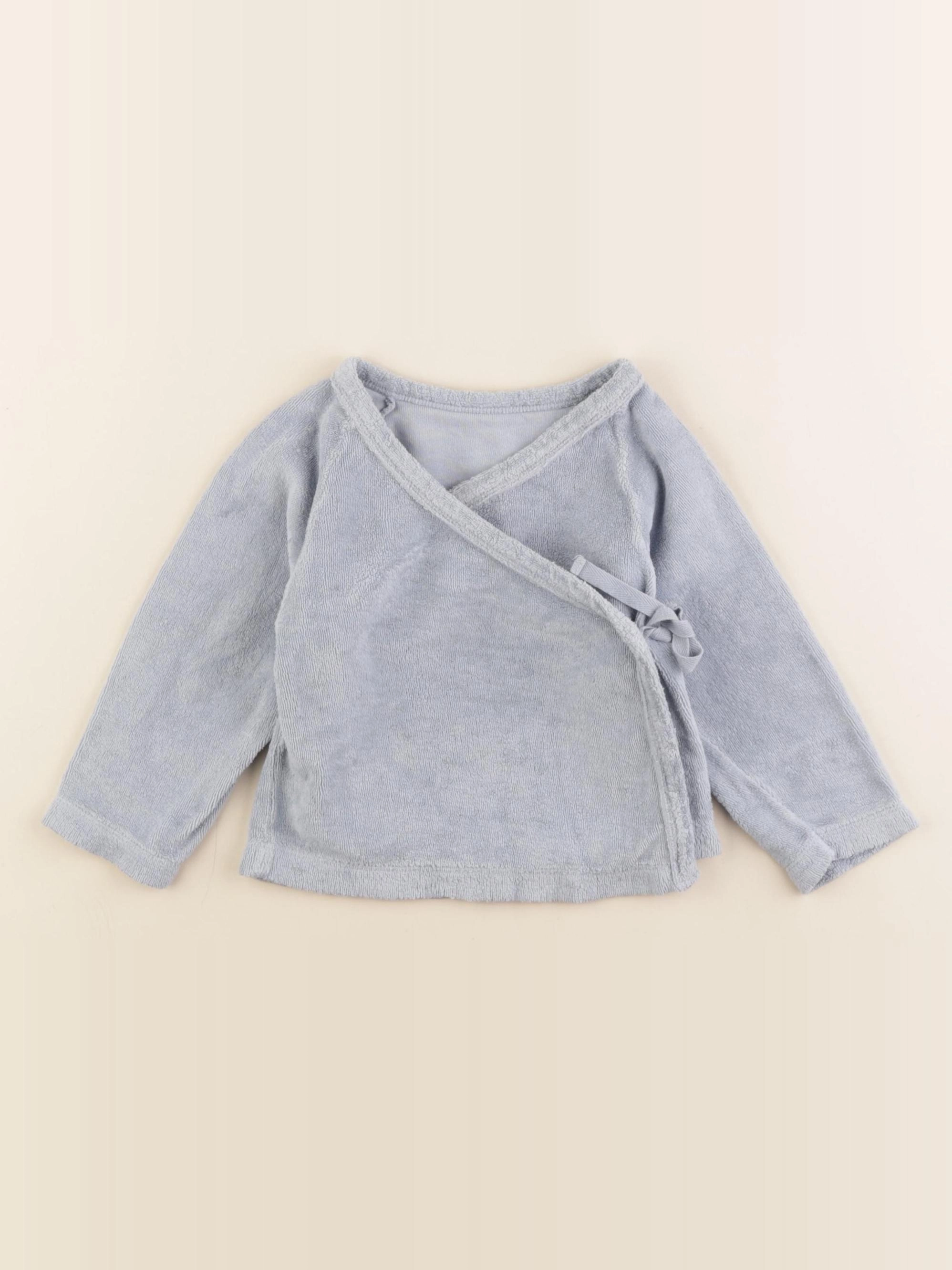 Poudre Organic - gilet bleu - 6 mois