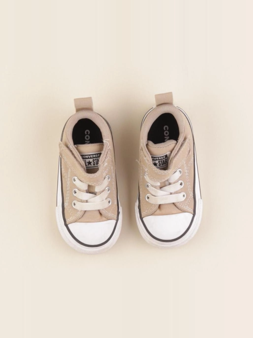 Converse - tennis à scratch/ lacets beige - pointure 21