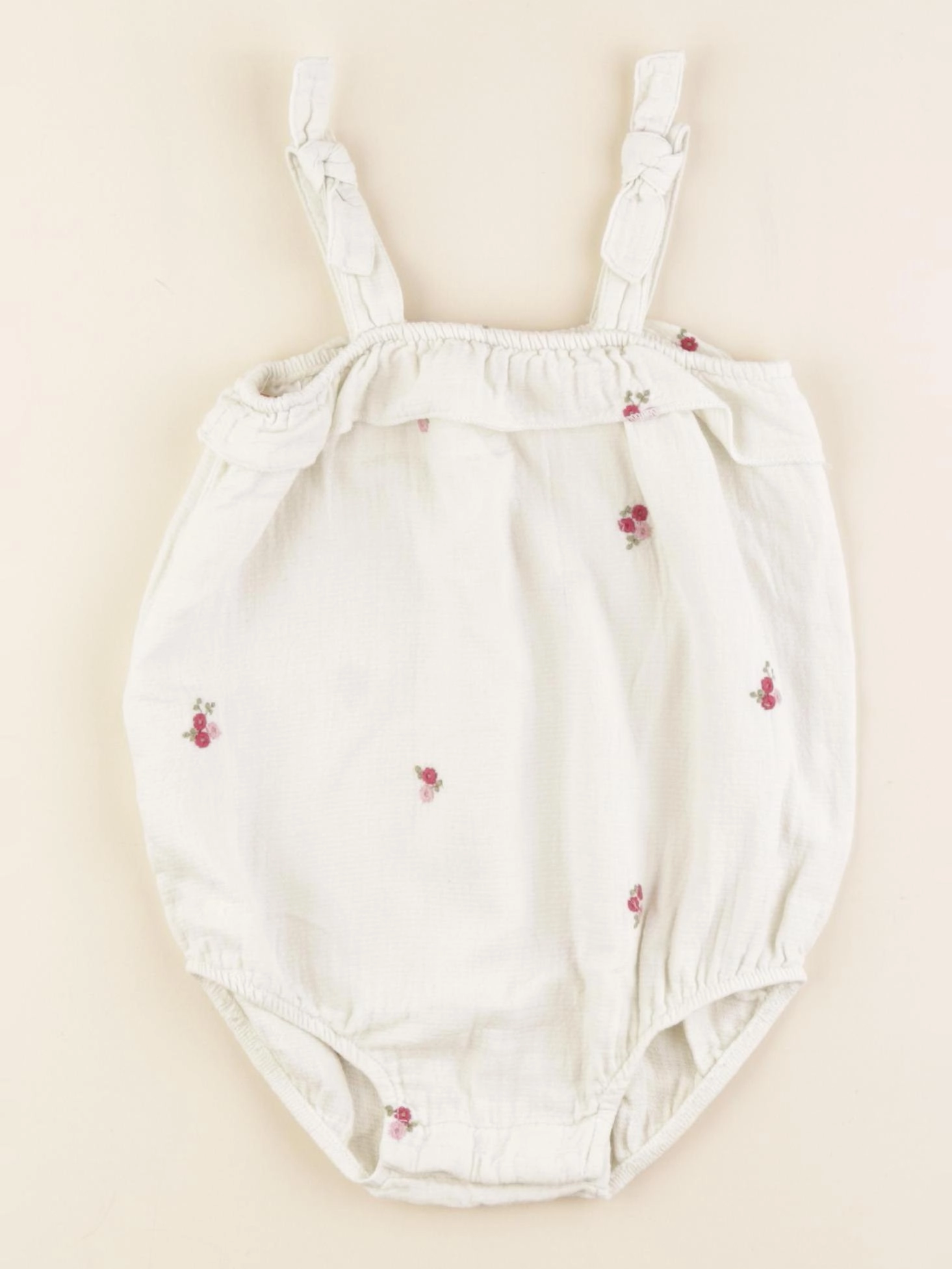 Zara - combinaison blanc - 12/18 mois