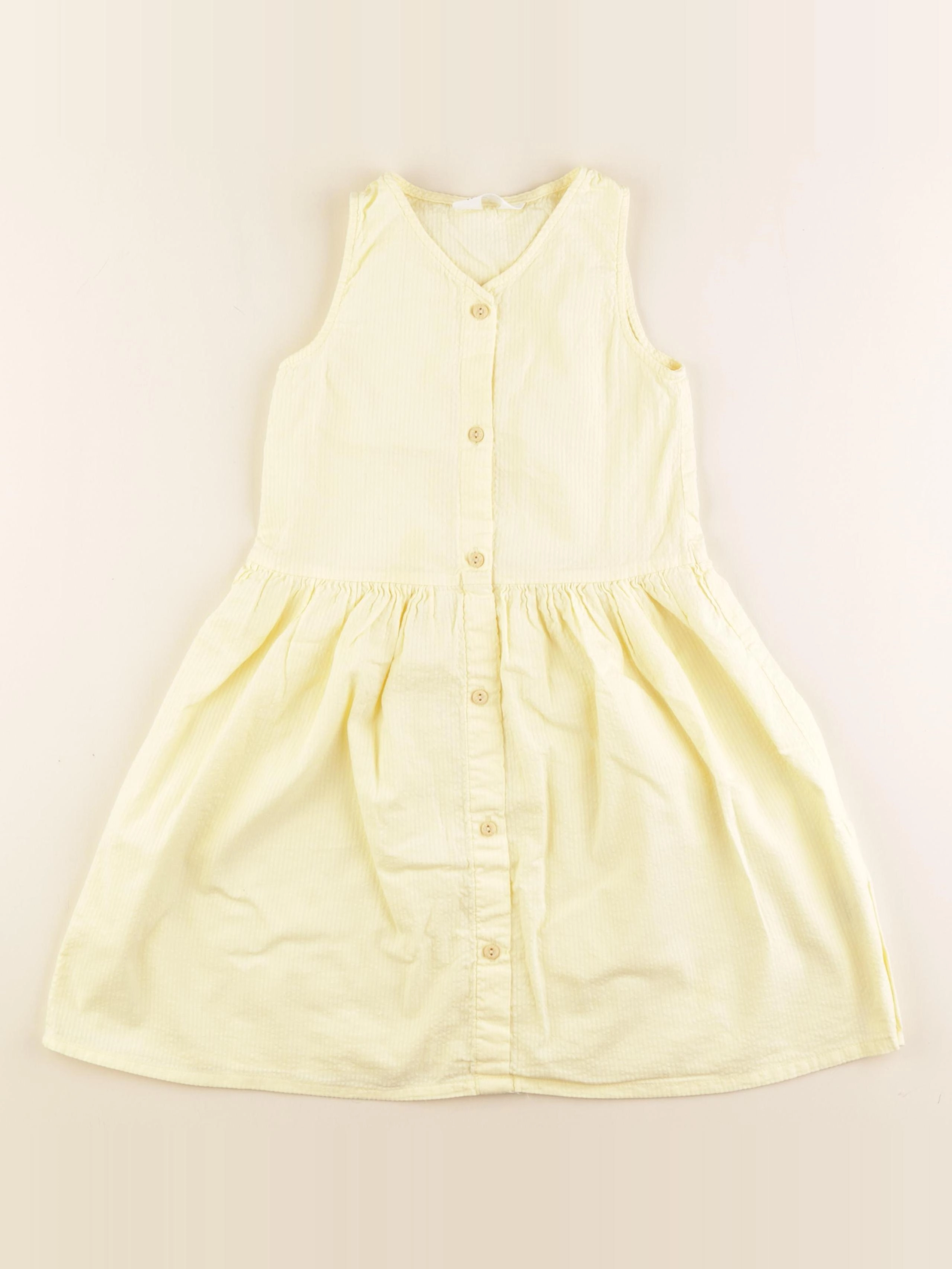 H&M - robe jaune - 4/5 ans