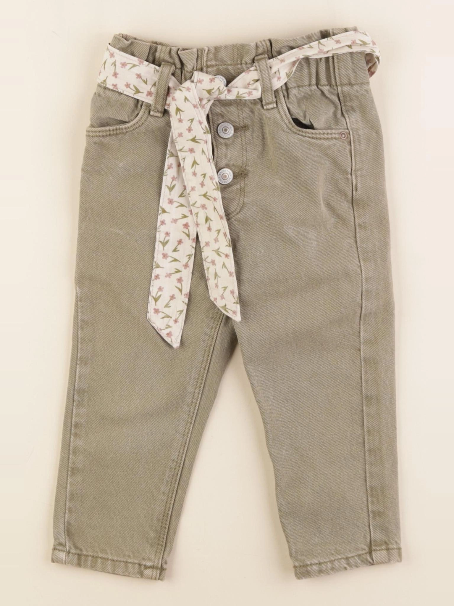 Vertbaudet - jean vert - 2 ans