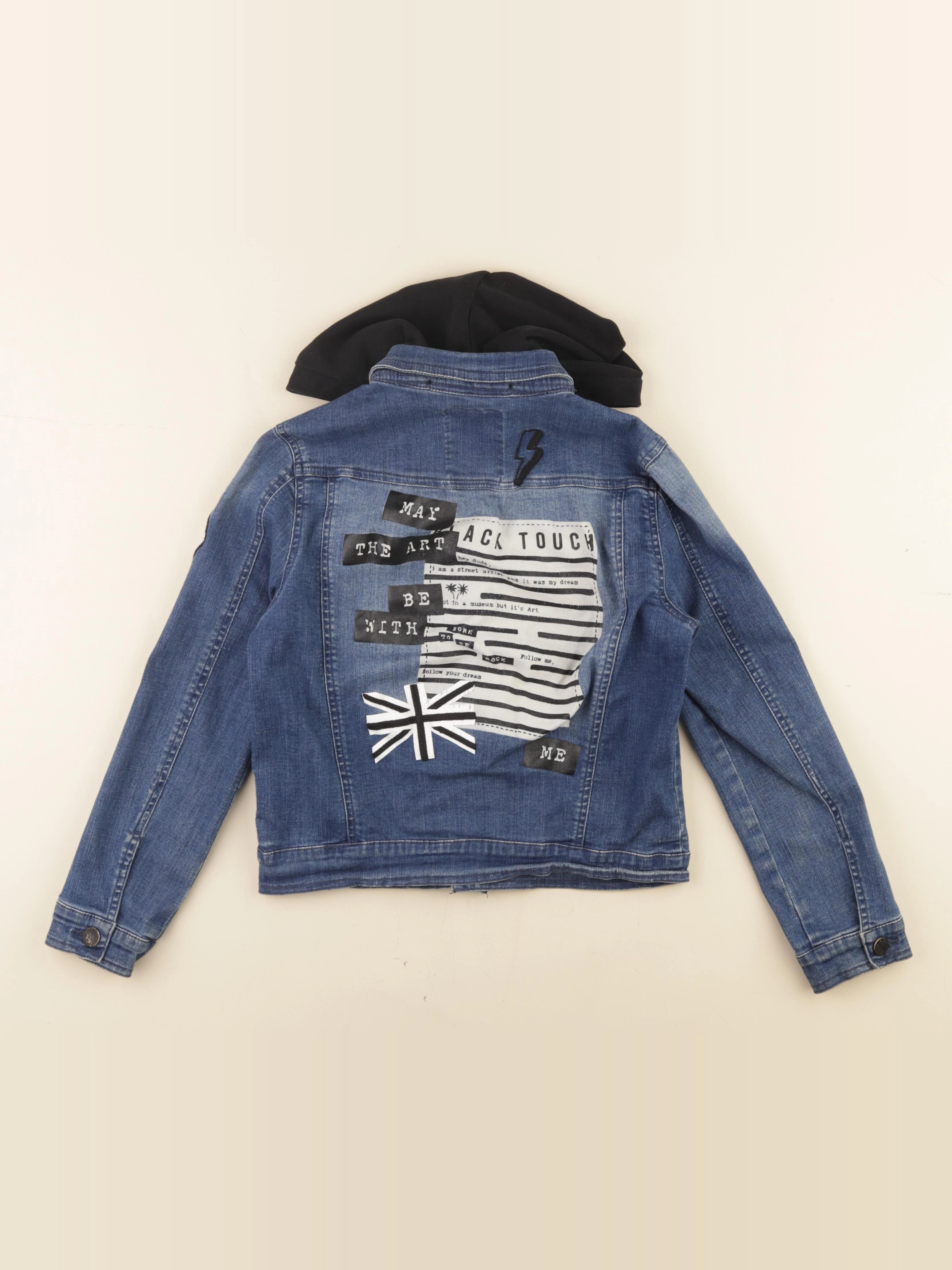 IKKS - veste imprimé au dos bleu - 10 ans