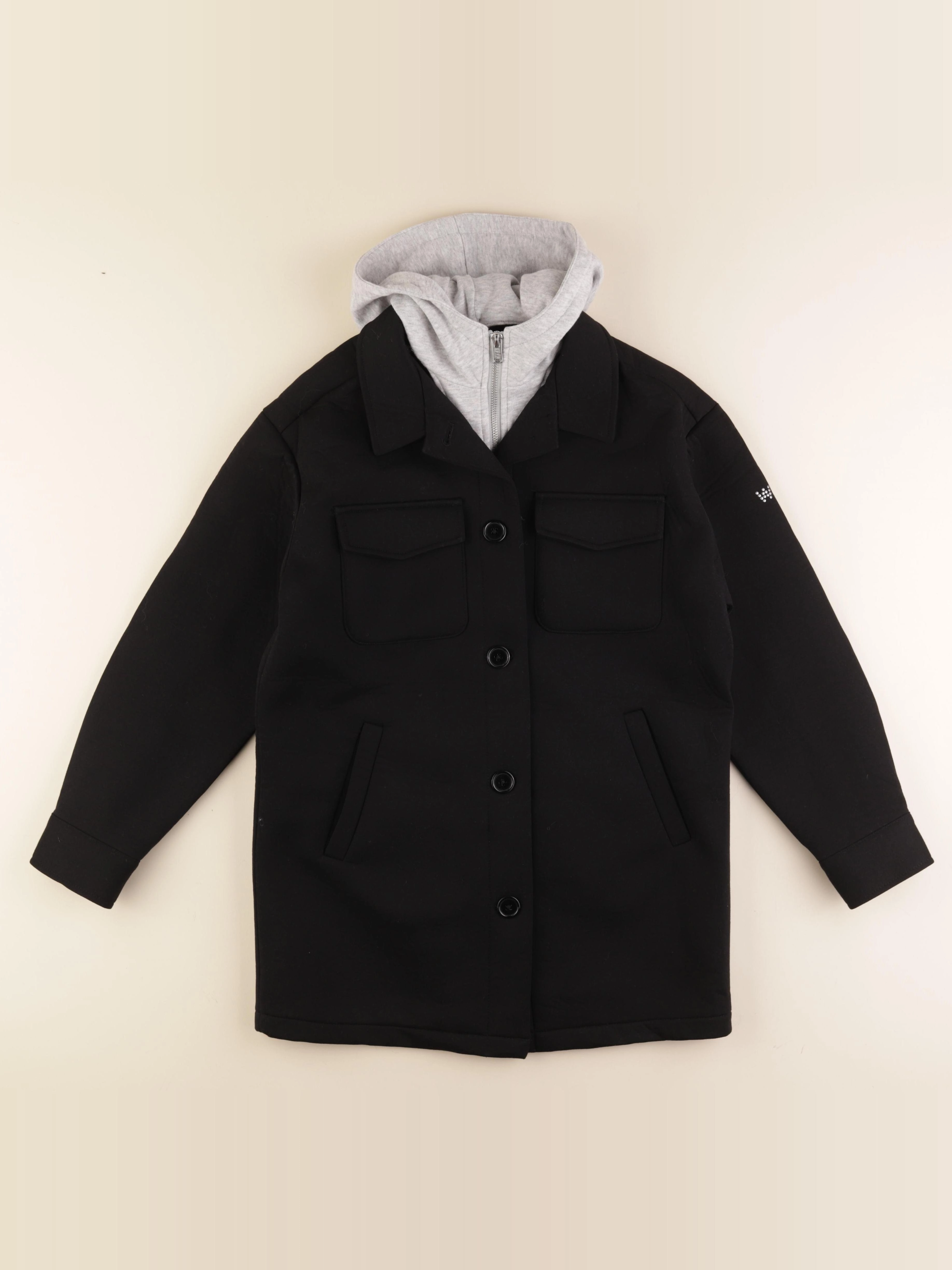IKKS - manteau noir - 12 ans