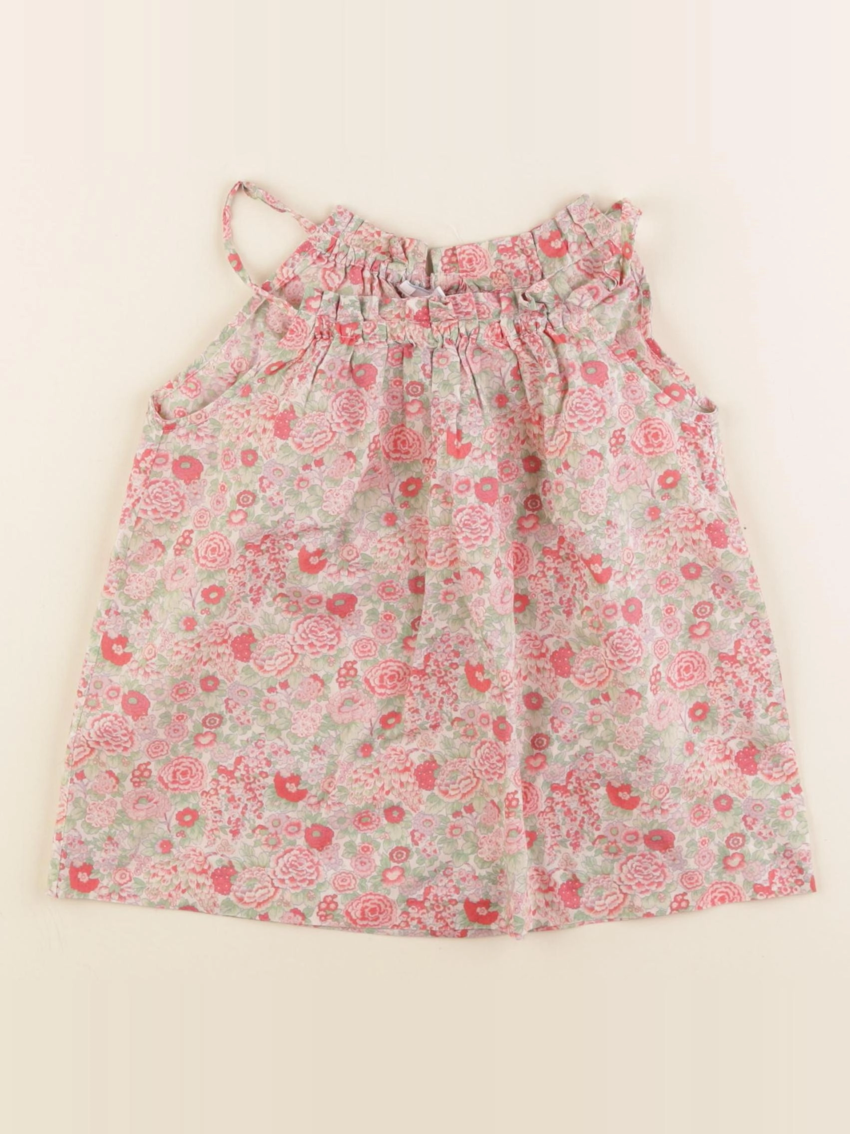Jacadi - blouse liberty rose, vert - 6 ans