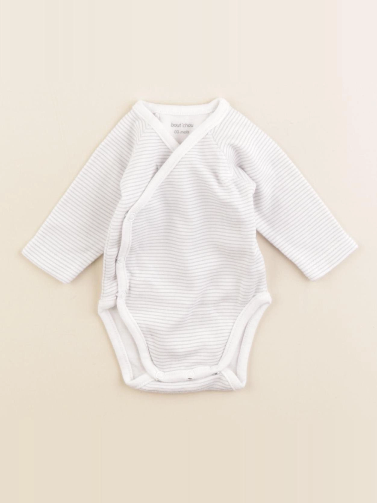 Boutchou - body blanc, bleu - Prématuré