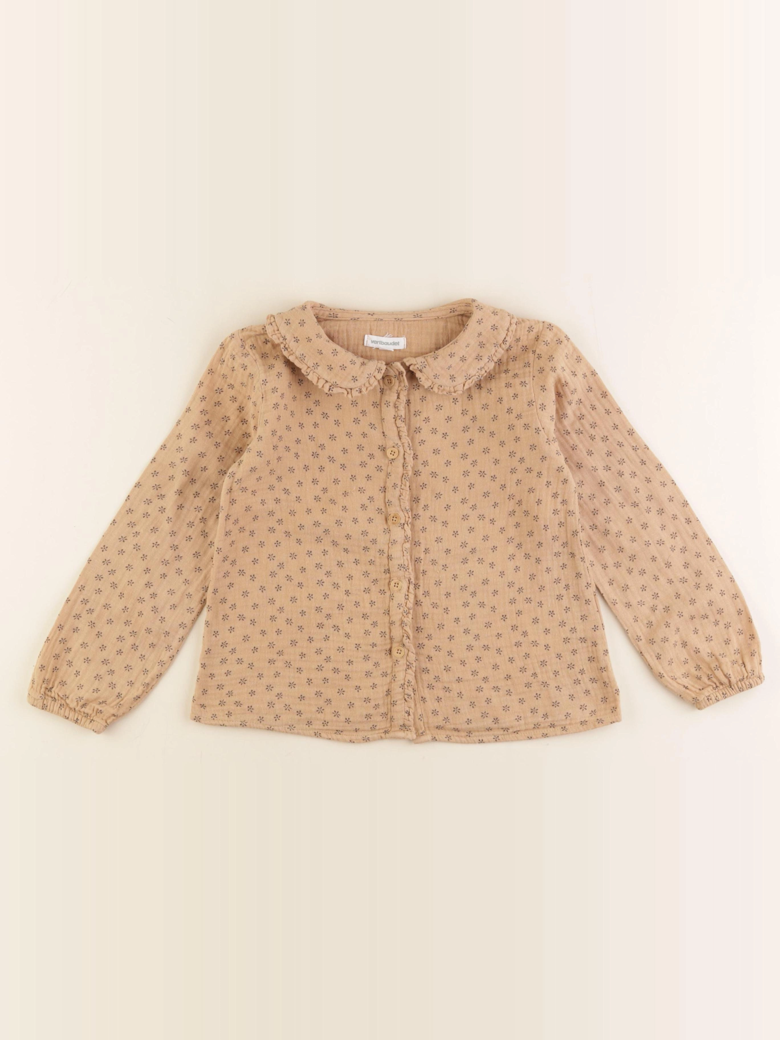 Vertbaudet - blouse marron - 5 ans