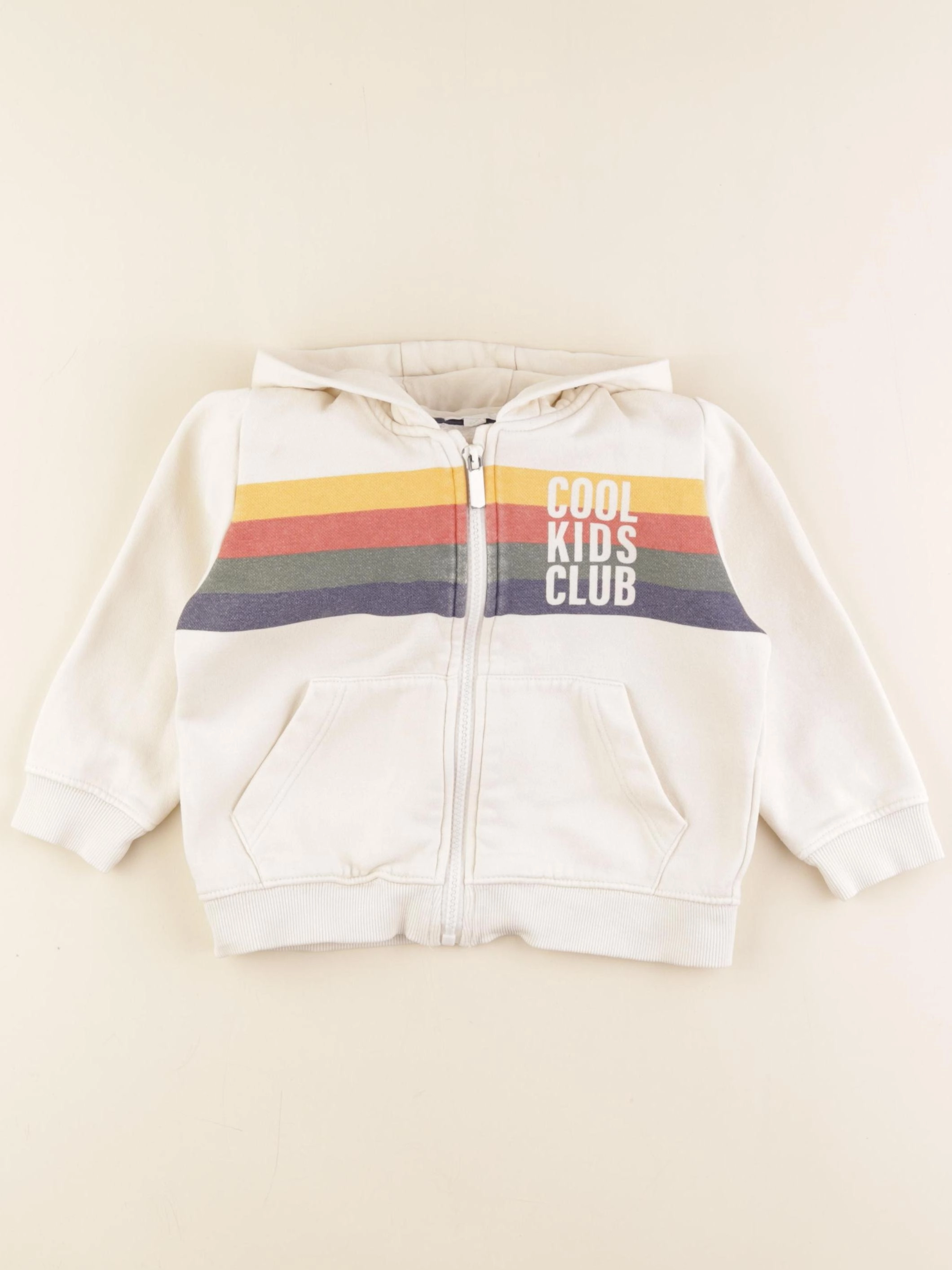 Vertbaudet - sweat beige - 3 ans