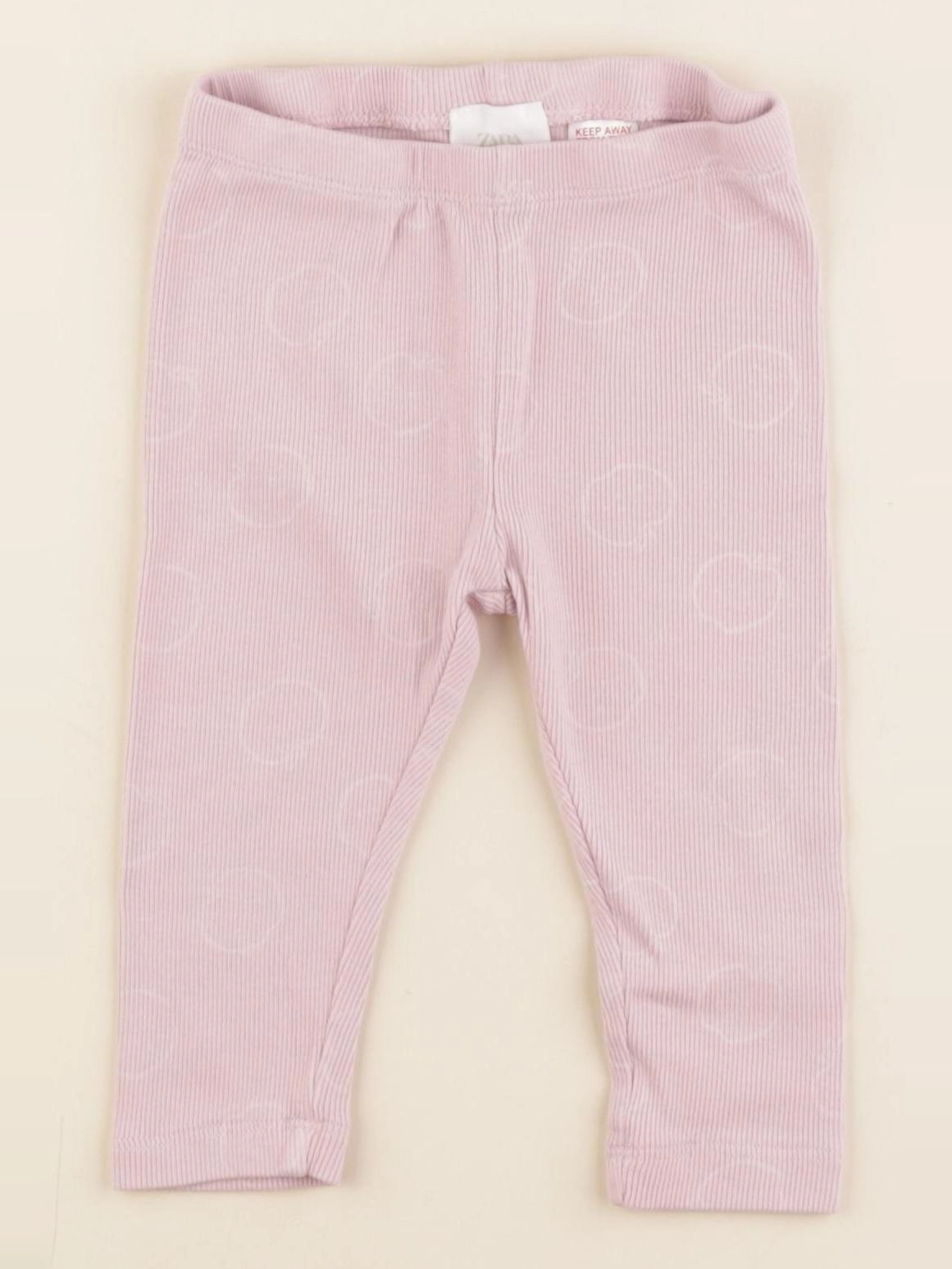 Zara - legging rose - 6/9 mois